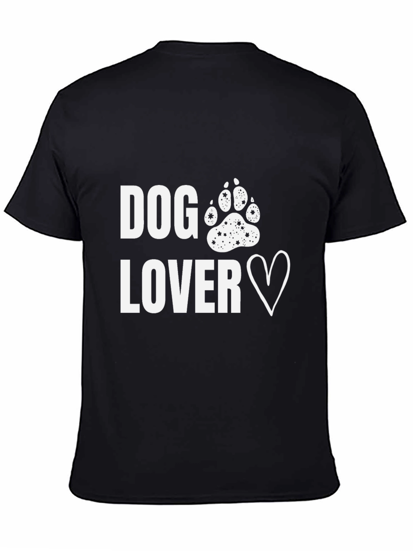 Dog Lover Paw Print Heart T-Shirt