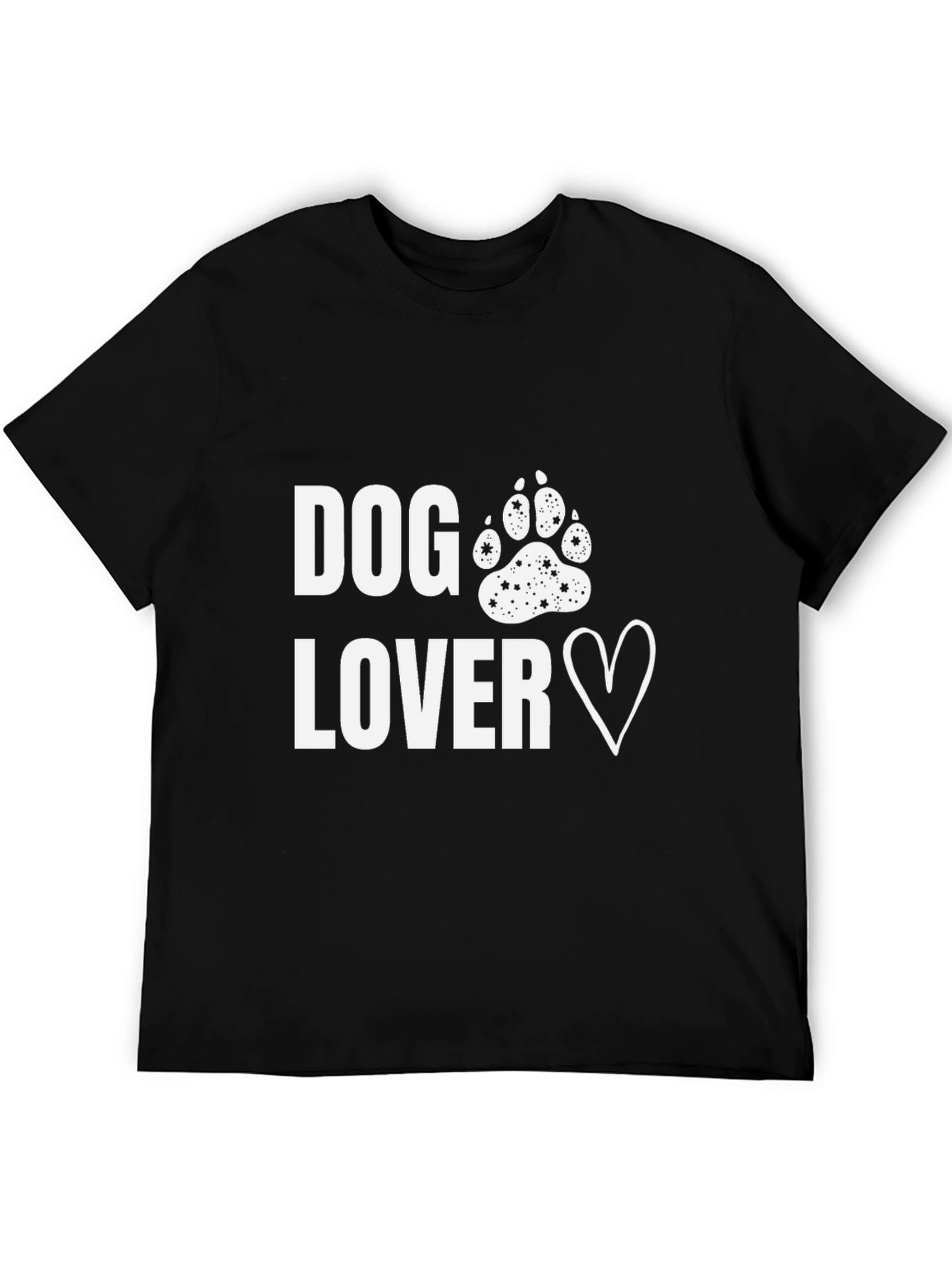 Dog Lover Paw Print Heart T-Shirt