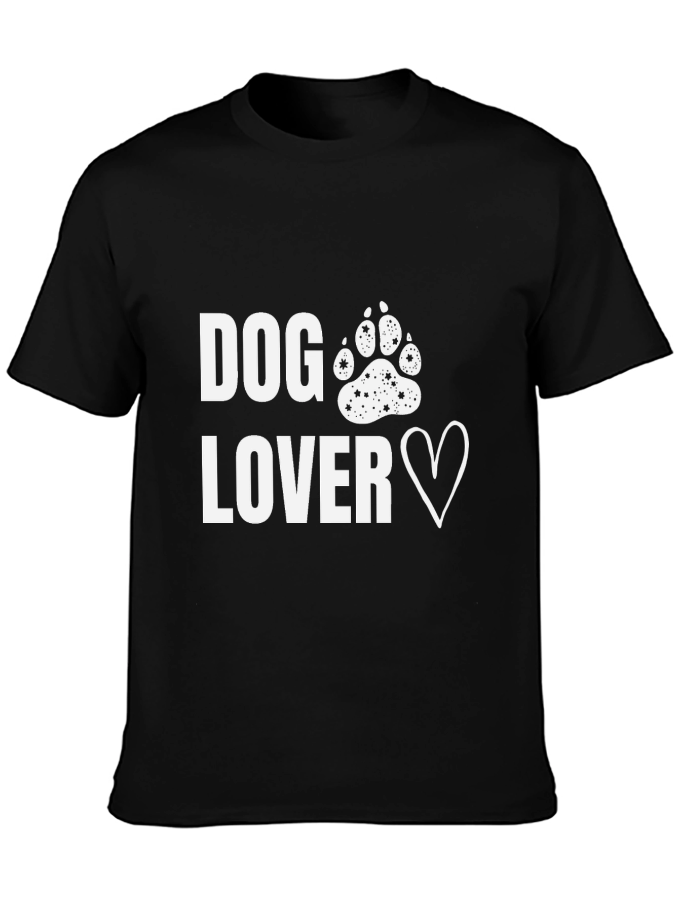 Dog Lover Paw Print Heart T-Shirt