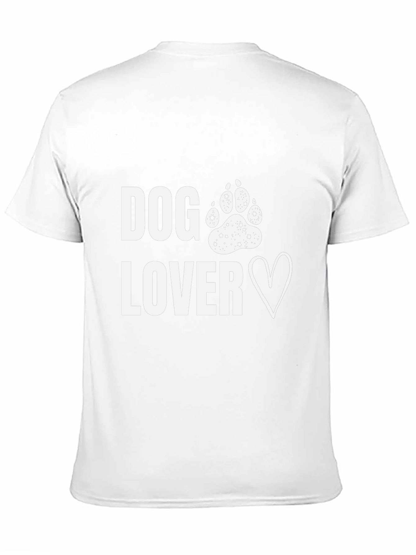 Dog Lover Paw Print Heart T-Shirt