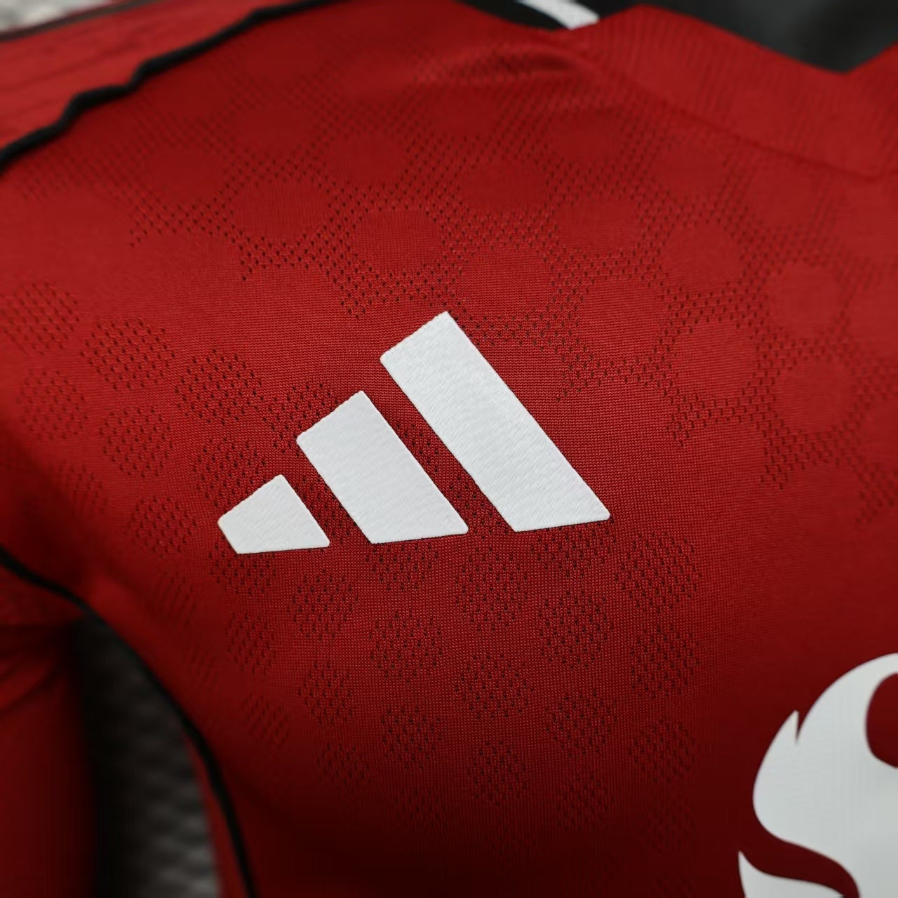 2025-26 Manchester City Home Red Long Sleeve Player Edition Jersey - Men