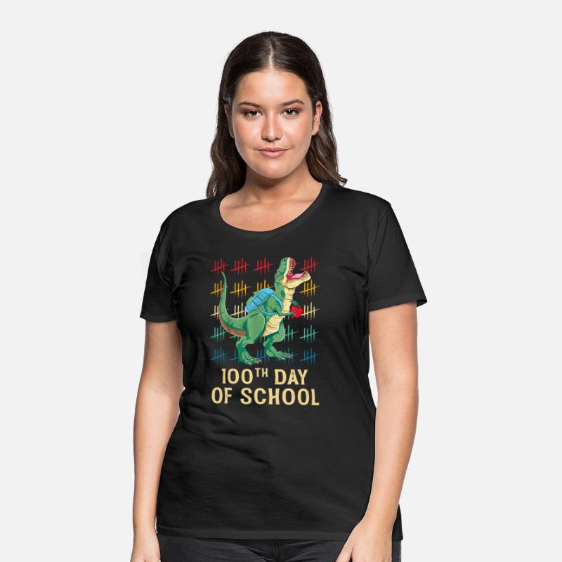 100th Day Of School Shirt For Toddlers Kids T Rex