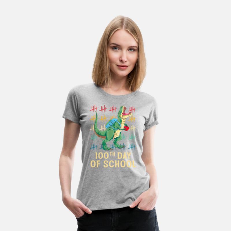 100th Day Of School Shirt For Toddlers Kids T Rex