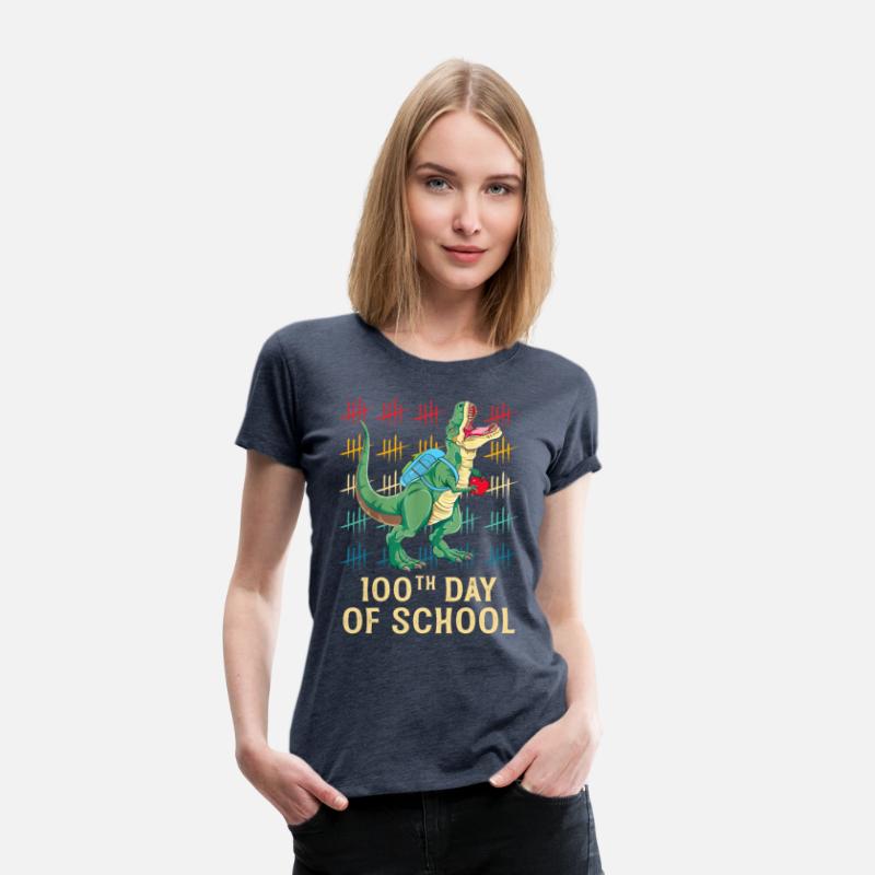 100th Day Of School Shirt For Toddlers Kids T Rex
