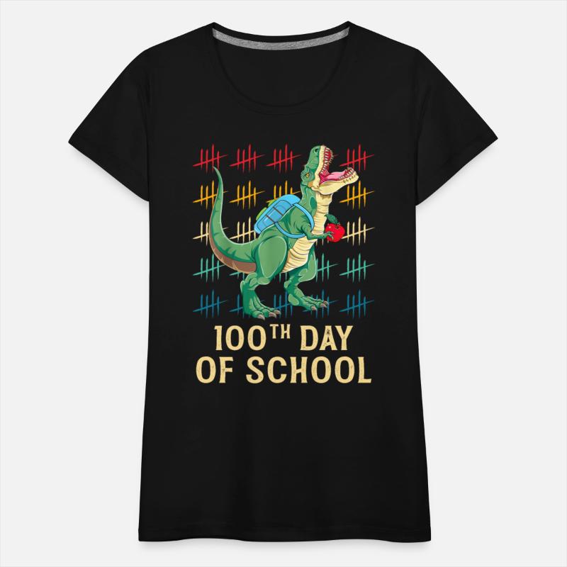 100th Day Of School Shirt For Toddlers Kids T Rex