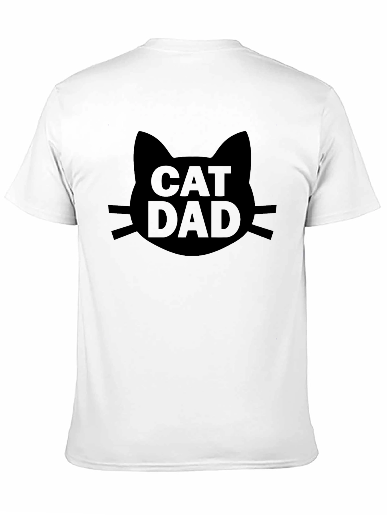 Cat Dad Graphic Tee - Black T-Shirt