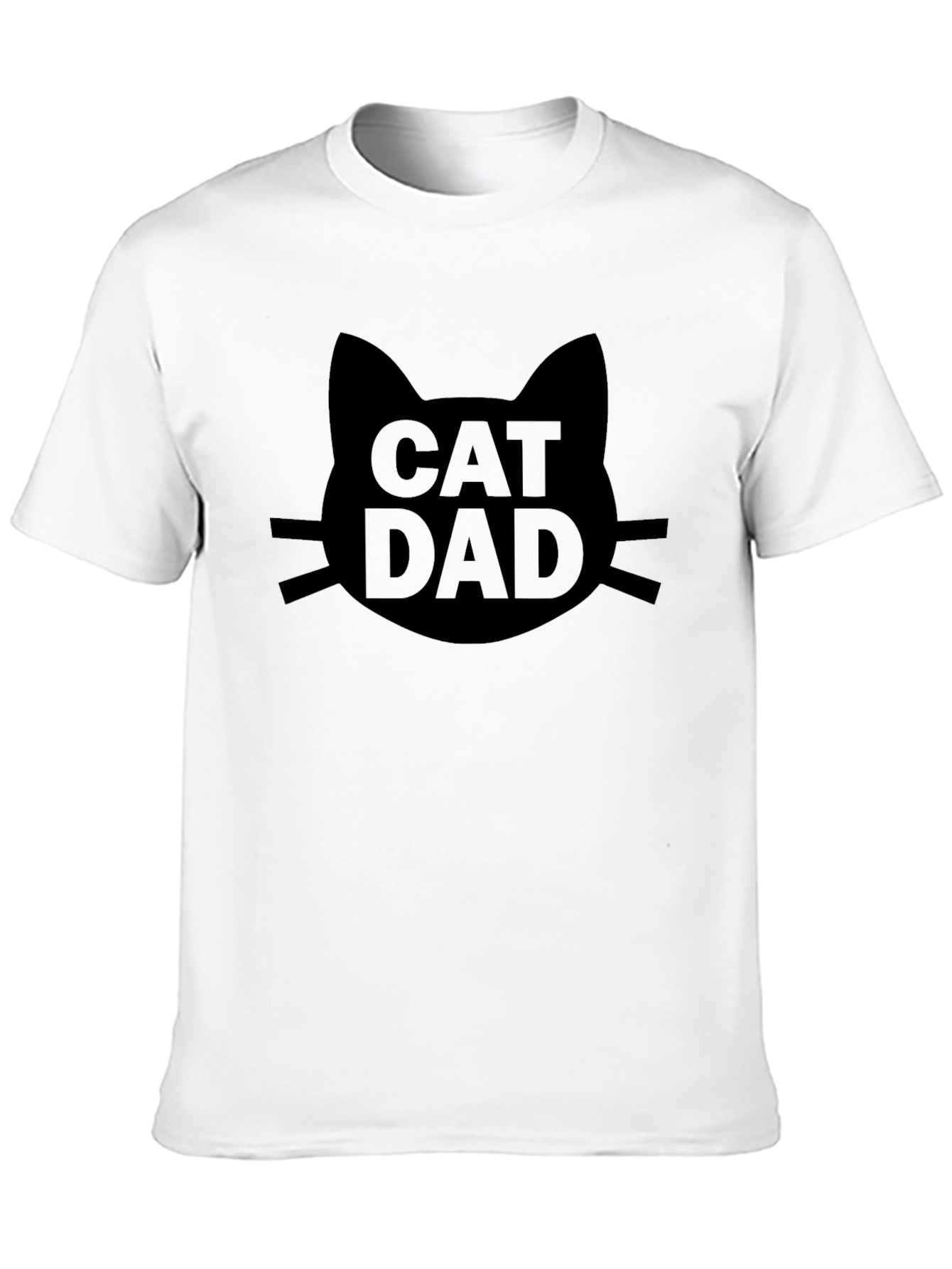 Cat Dad Graphic Tee - Black T-Shirt