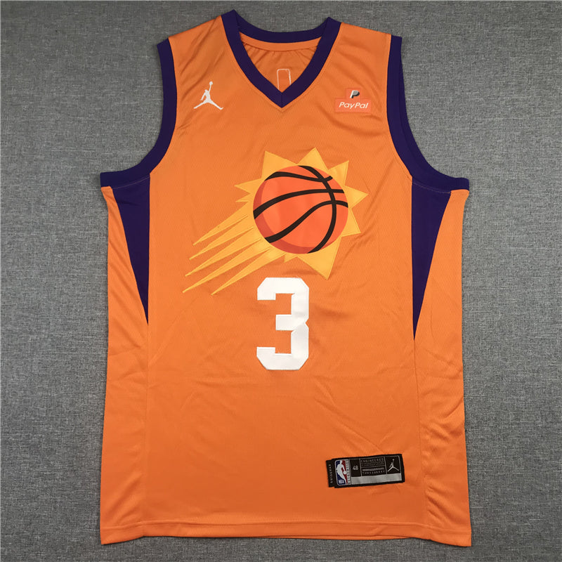 Men's Phoenix Suns Chris Paul #3 Orange Fast Break Team Replica Jerseys