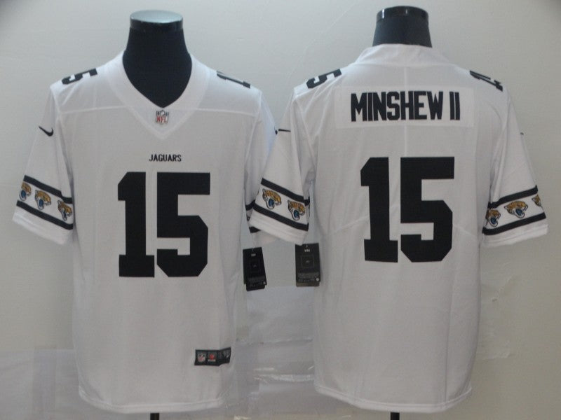 Men's Jacksonville Jaguars Gardner Minshew II #15 White Game Jerseys