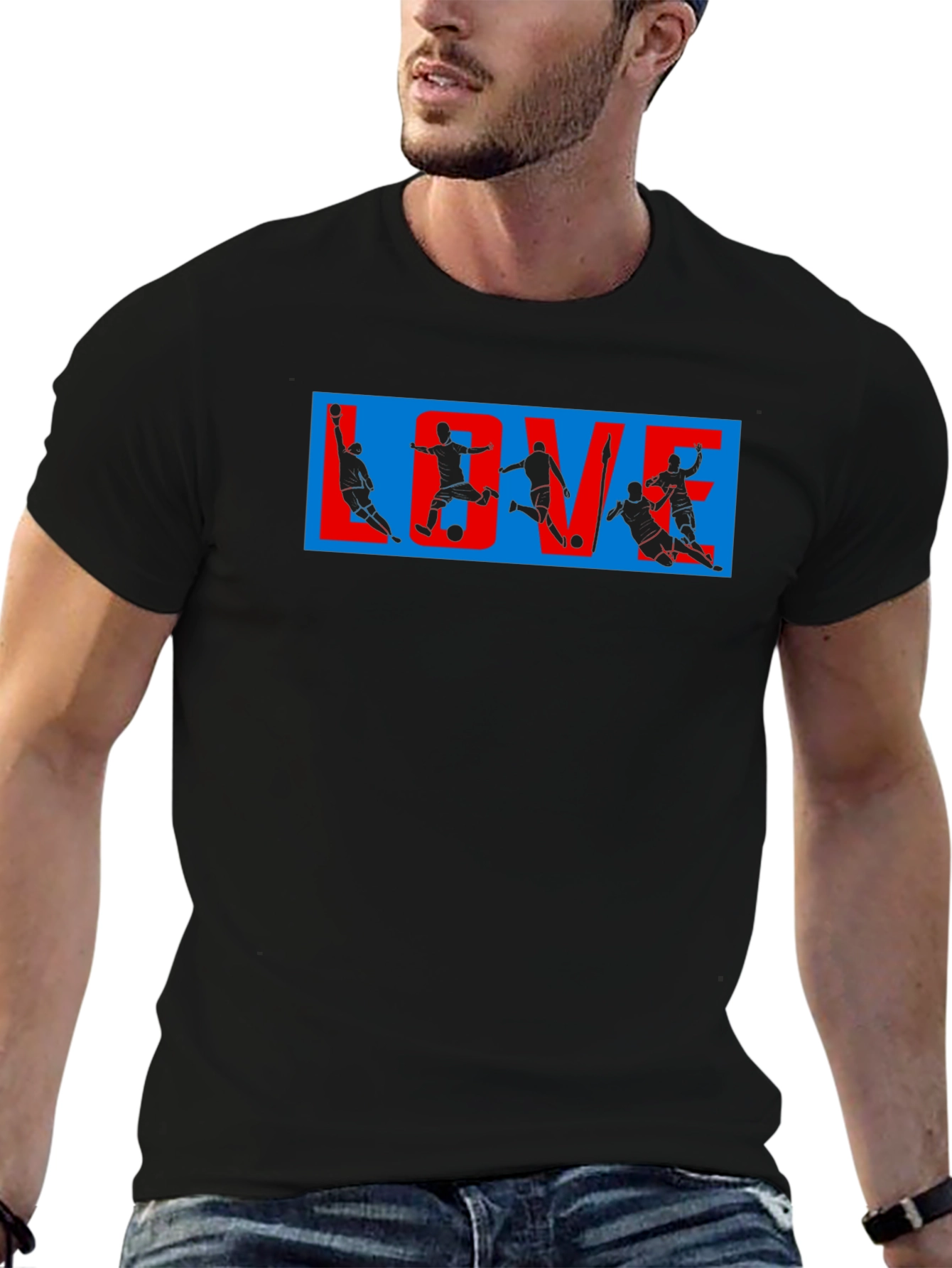 LOVE Soccer Graphic T-Shirt | Sports Fan Tee