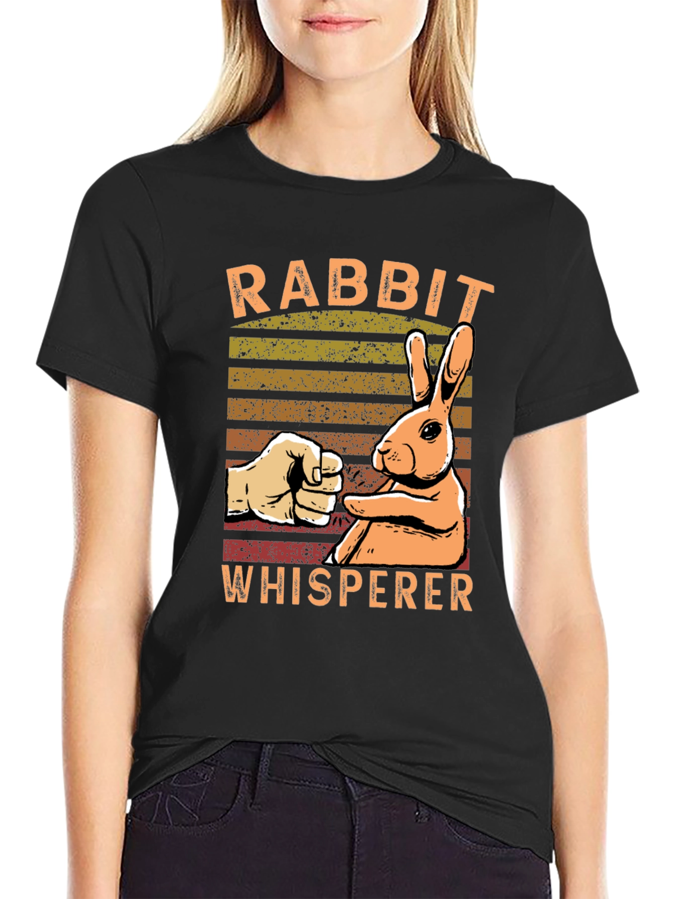 Rabbit Whisperer Graphic T-Shirt - Unisex Cotton Tee