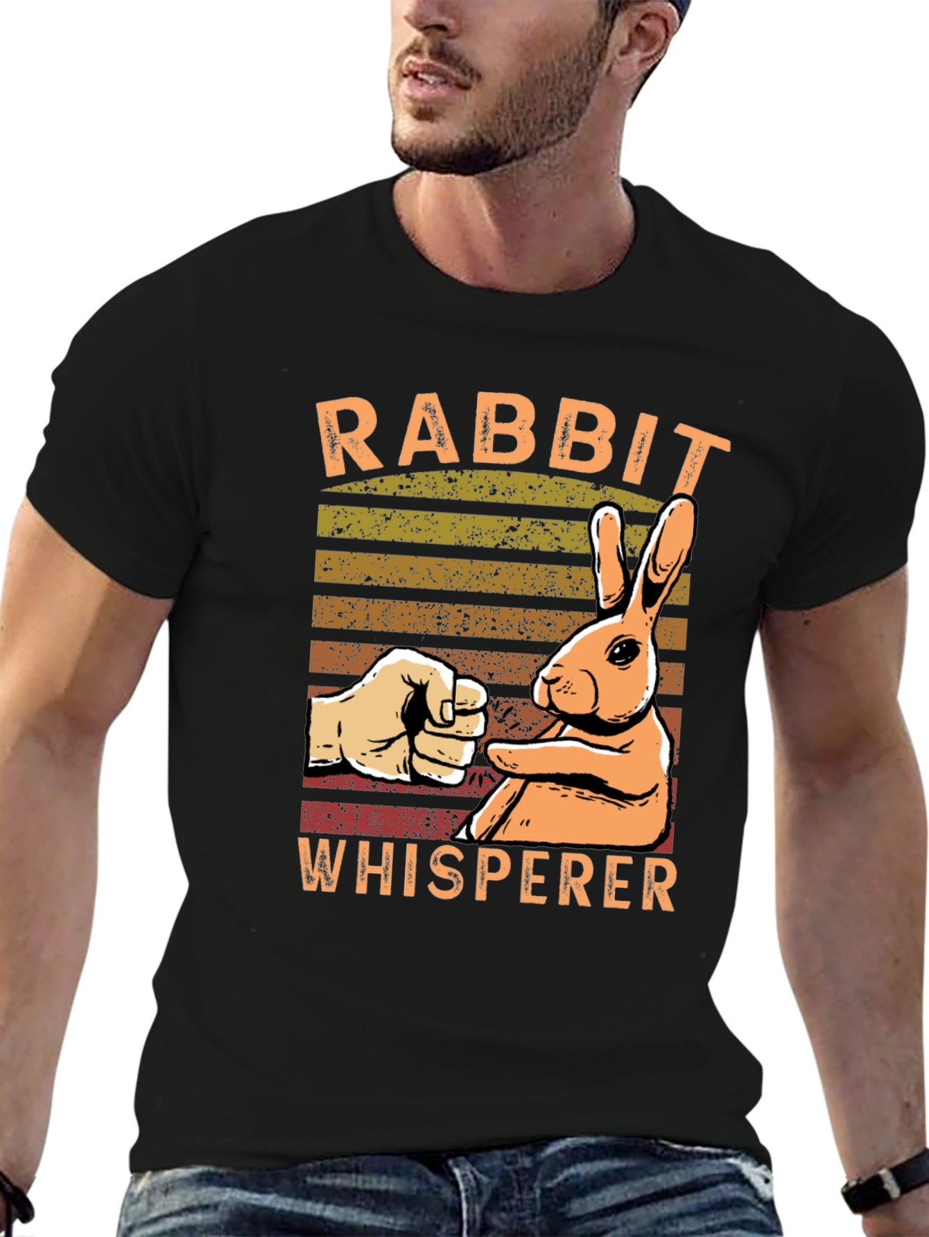 Rabbit Whisperer Graphic T-Shirt - Unisex Cotton Tee