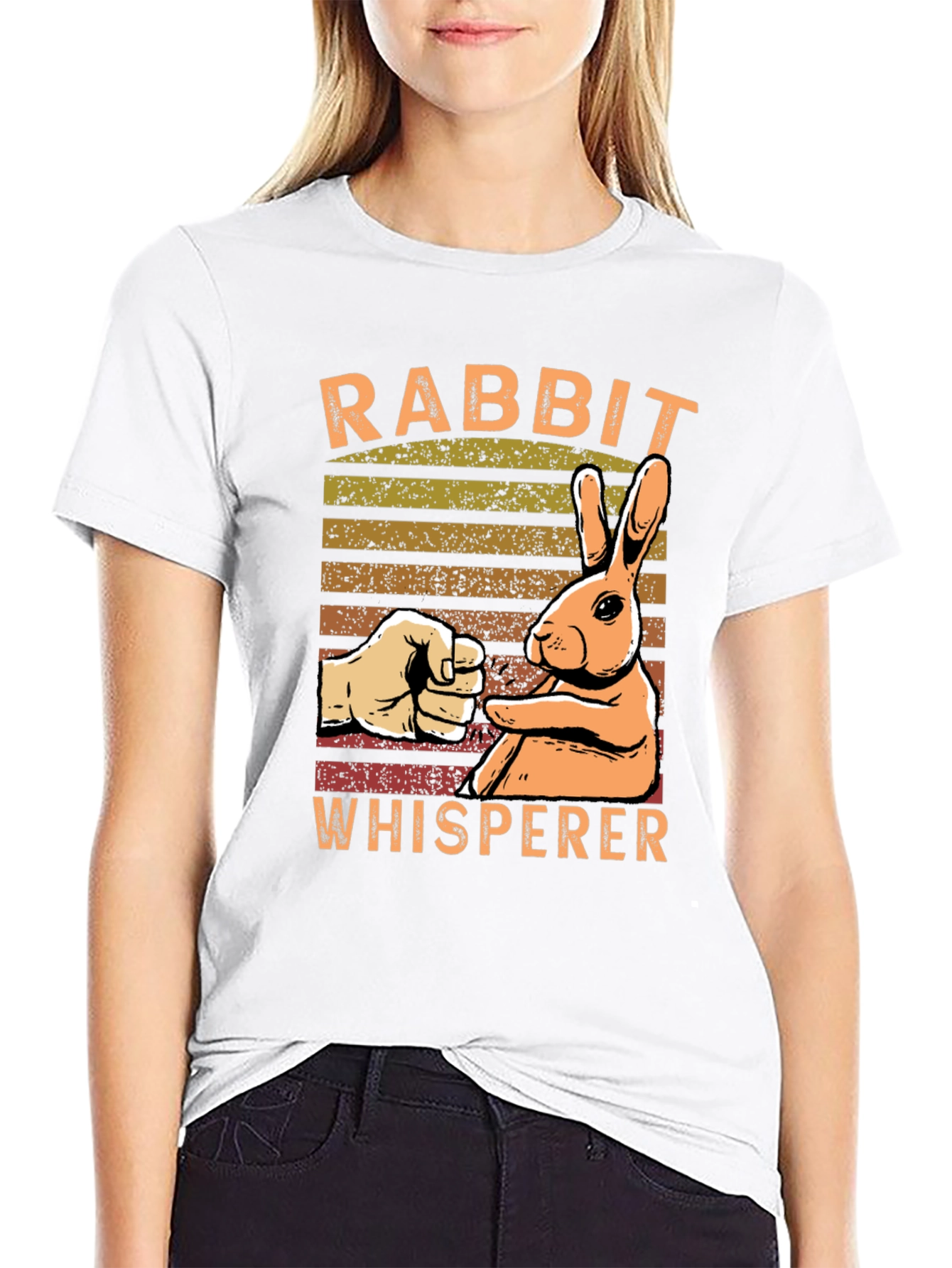 Rabbit Whisperer Graphic T-Shirt - Unisex Cotton Tee