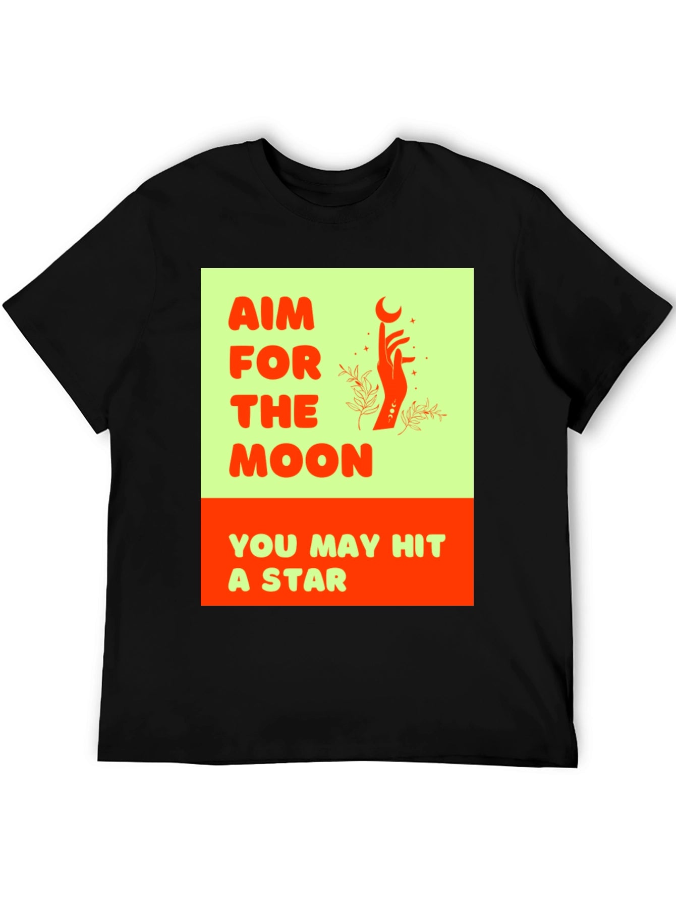 Aim for the Moon Graphic Tee - Black