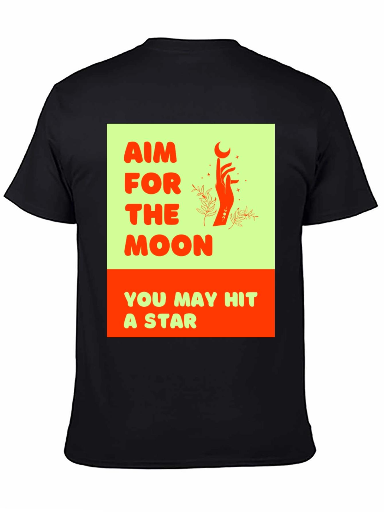 Aim for the Moon Graphic Tee - Black