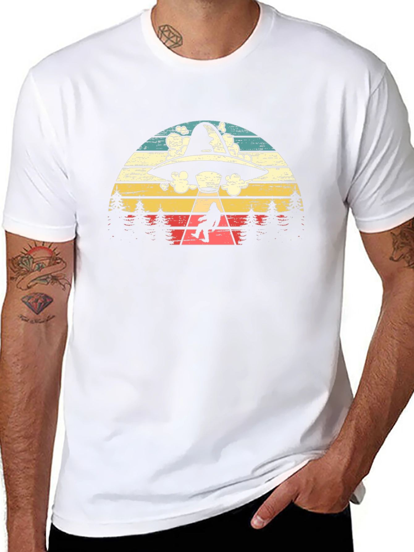Retro UFO Abduction T-Shirt
