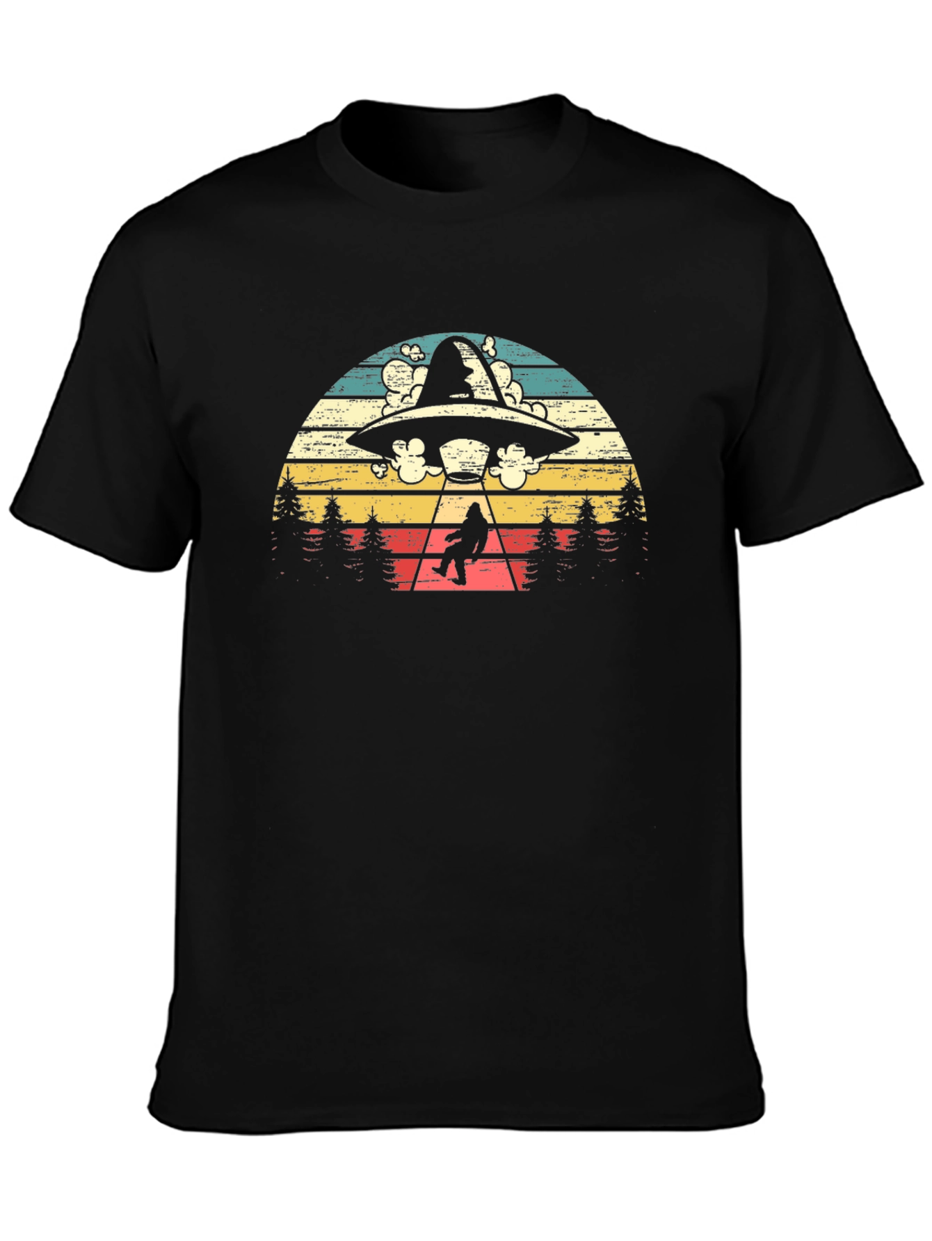 Retro UFO Abduction T-Shirt