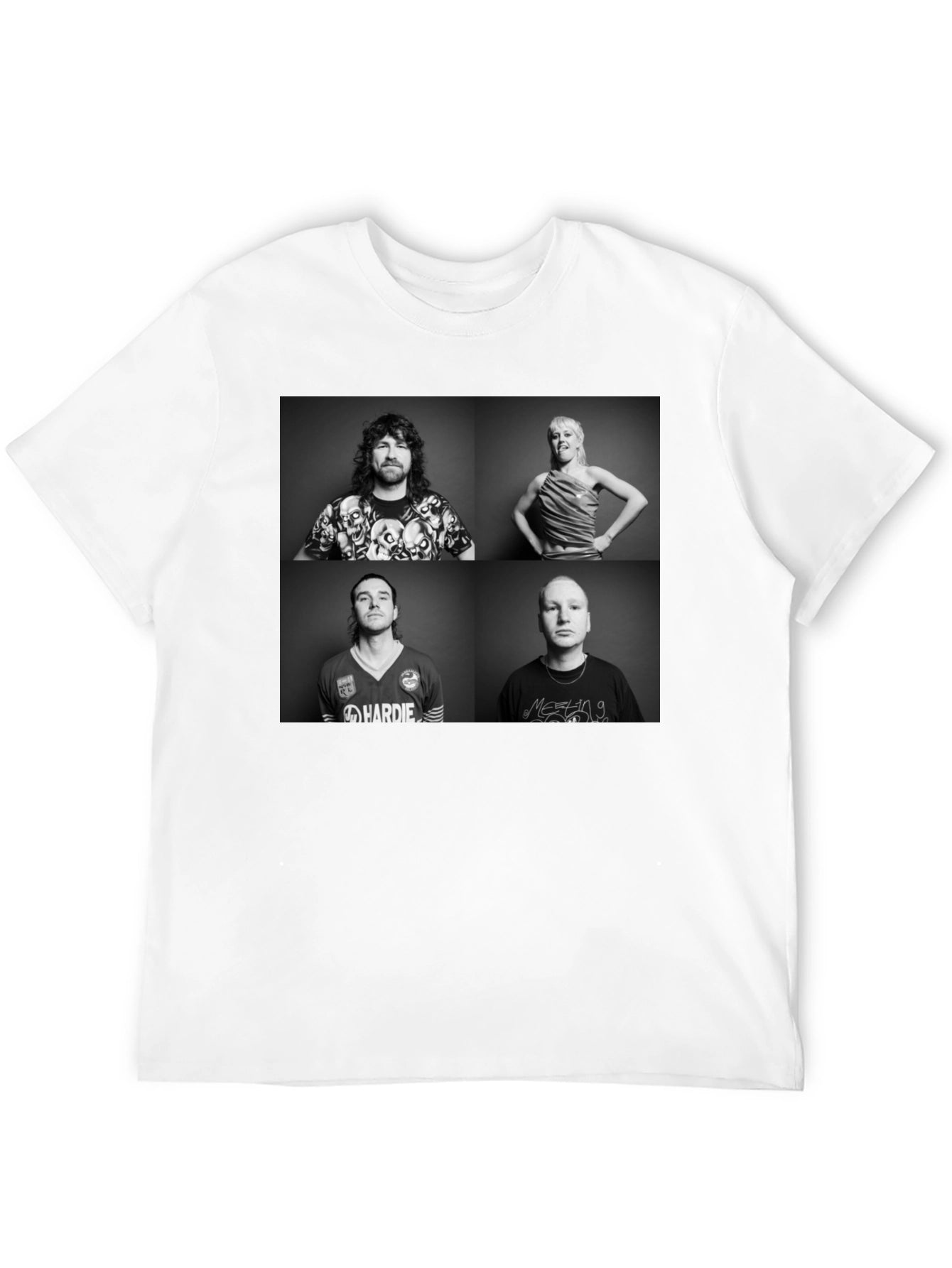 Black Tee with Band Graphic