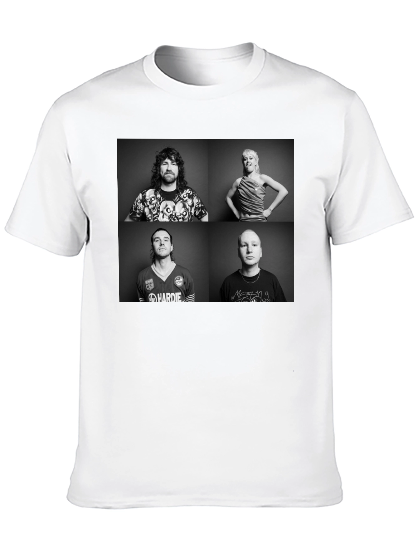 Black Tee with Band Graphic