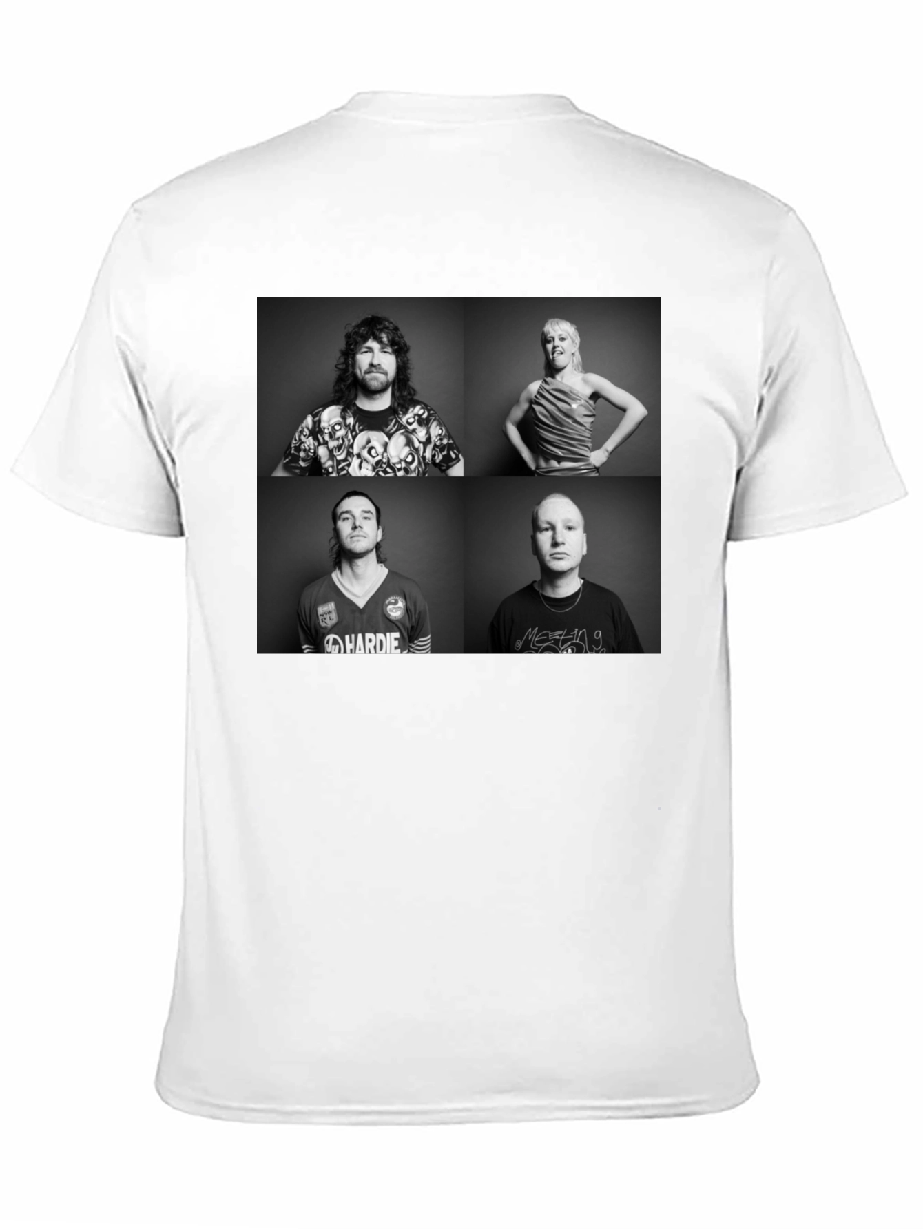 Black Tee with Band Graphic