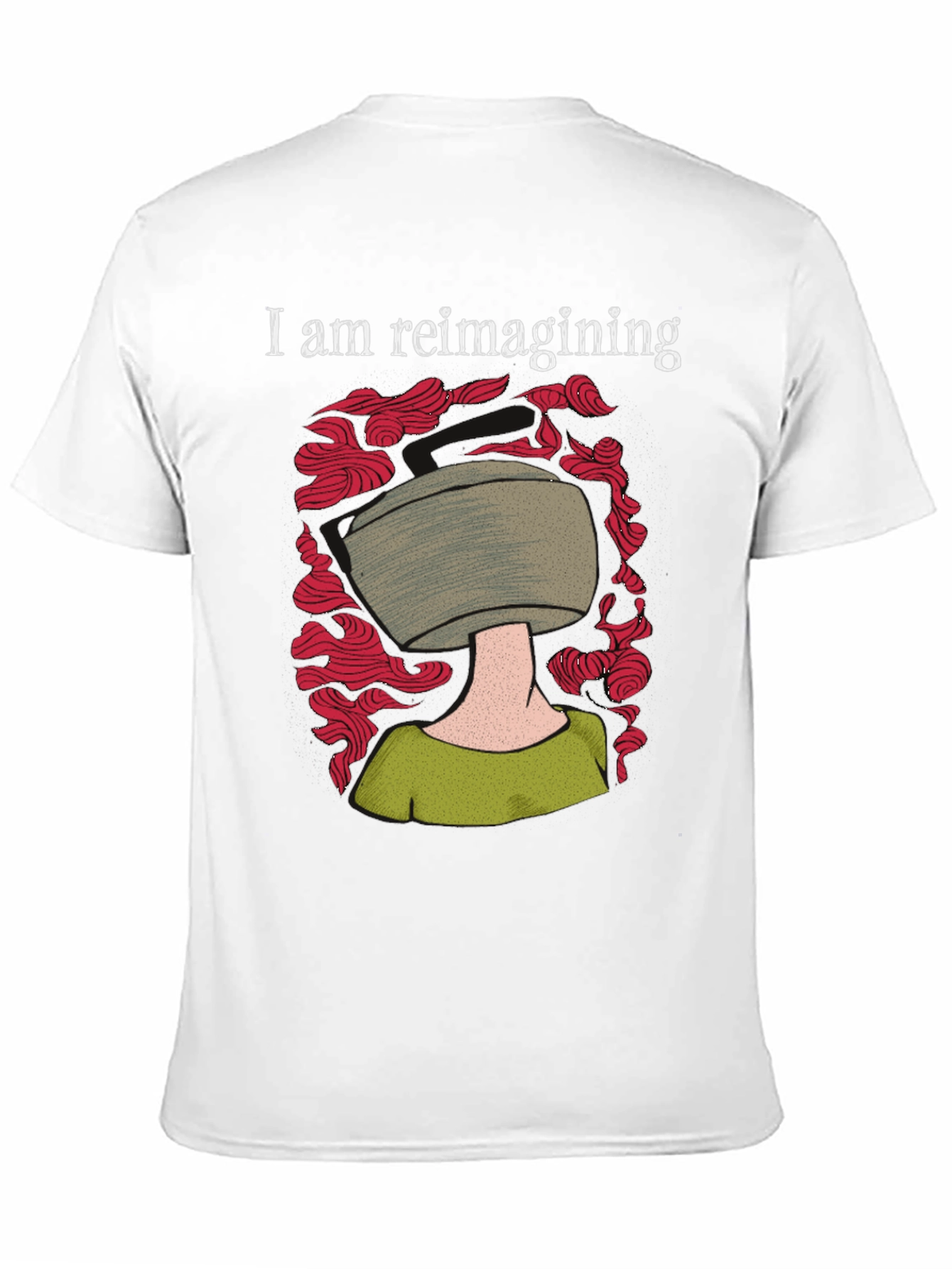 Reimagining T-Shirt: Black Graphic Tee for Creative Thinkers