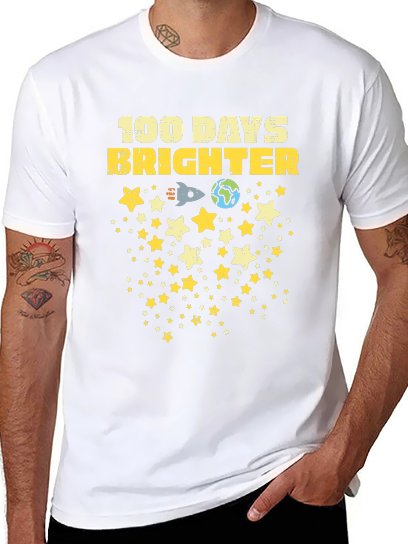 100 Days Brighter Graphic T-Shirt