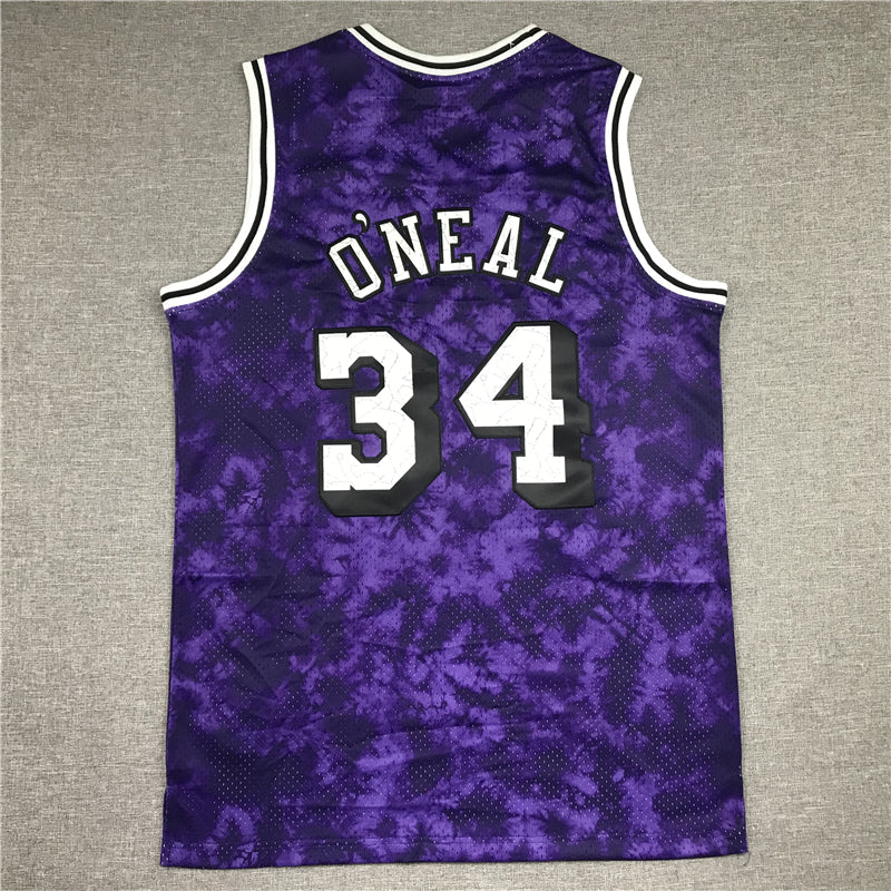 Men's Los Angeles Lakers Shaquille O'Neal #34 Purple Galaxy Swingman Jerseys