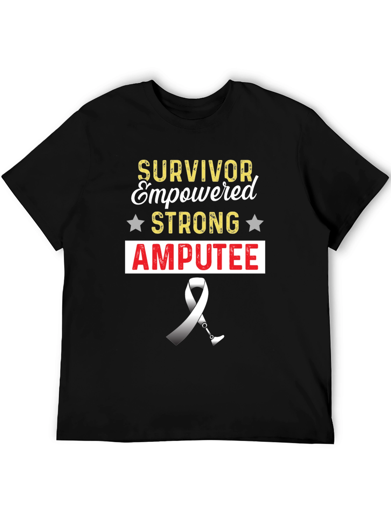 Survivor Amputee Strong Empowered Graphic Tee