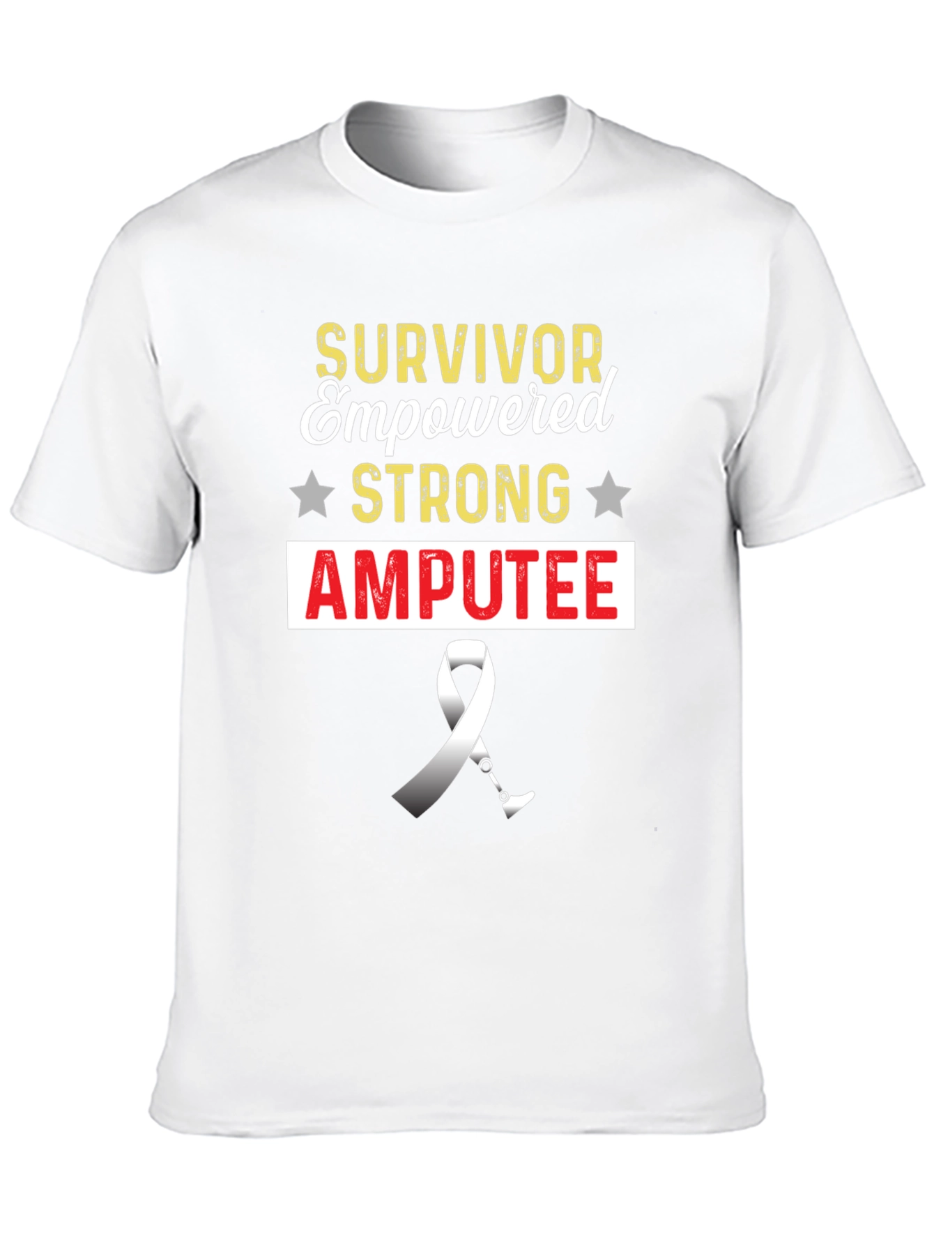 Survivor Amputee Strong Empowered Graphic Tee