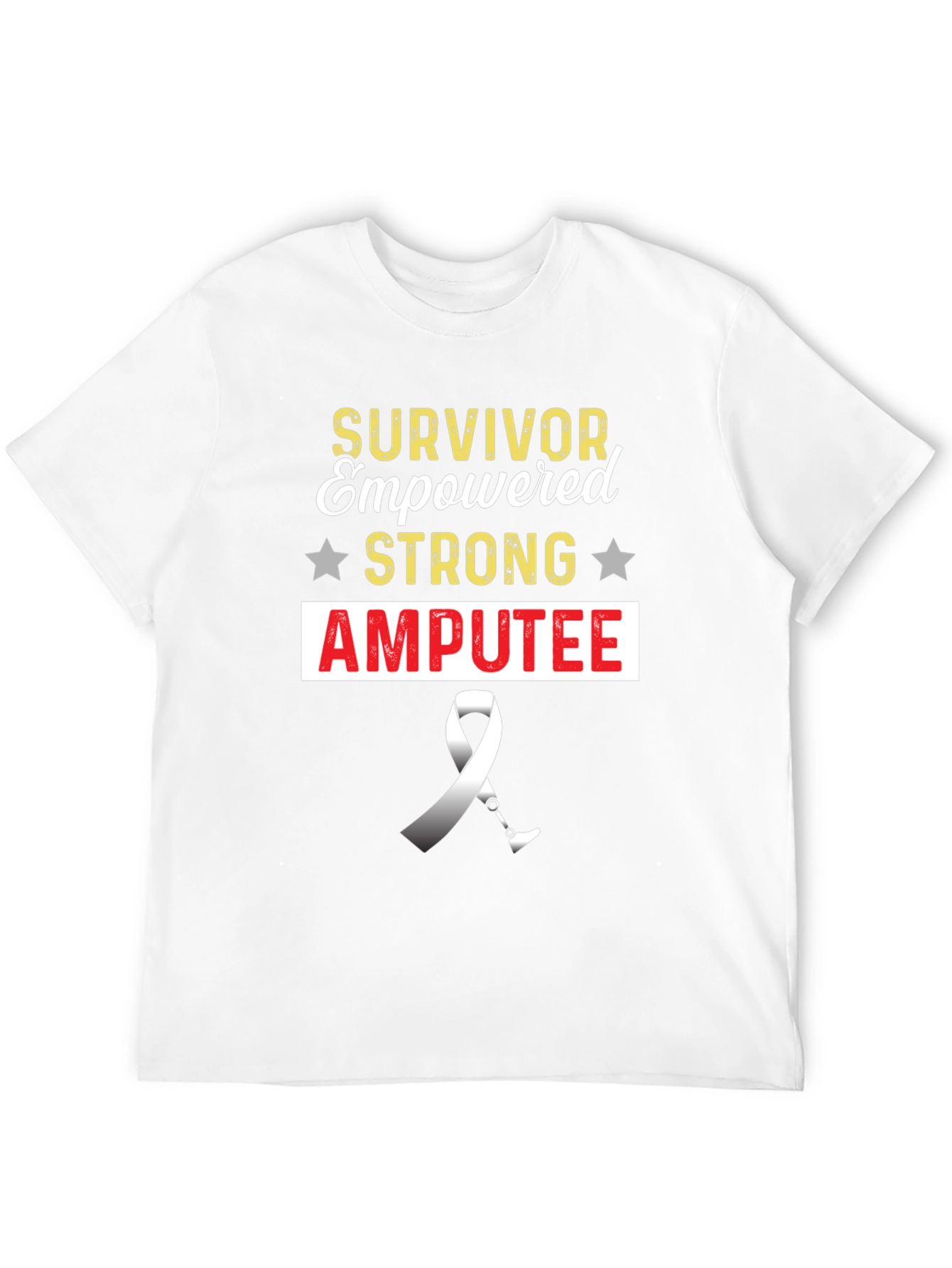 Survivor Amputee Strong Empowered Graphic Tee