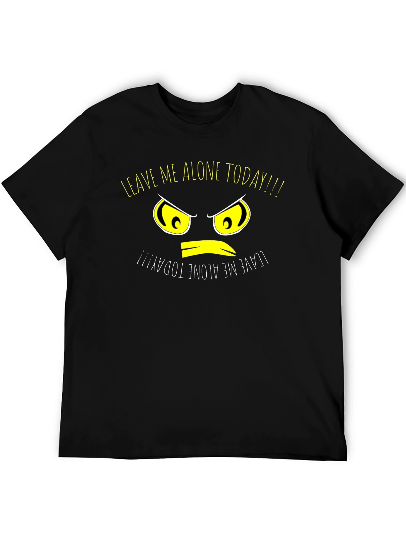 Leave Me Alone Today Graphic T-Shirt - Black