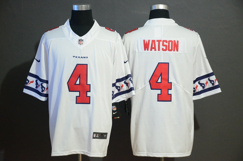 Men's Houston Texans Deshaun Watson #4 White Game Jerseys
