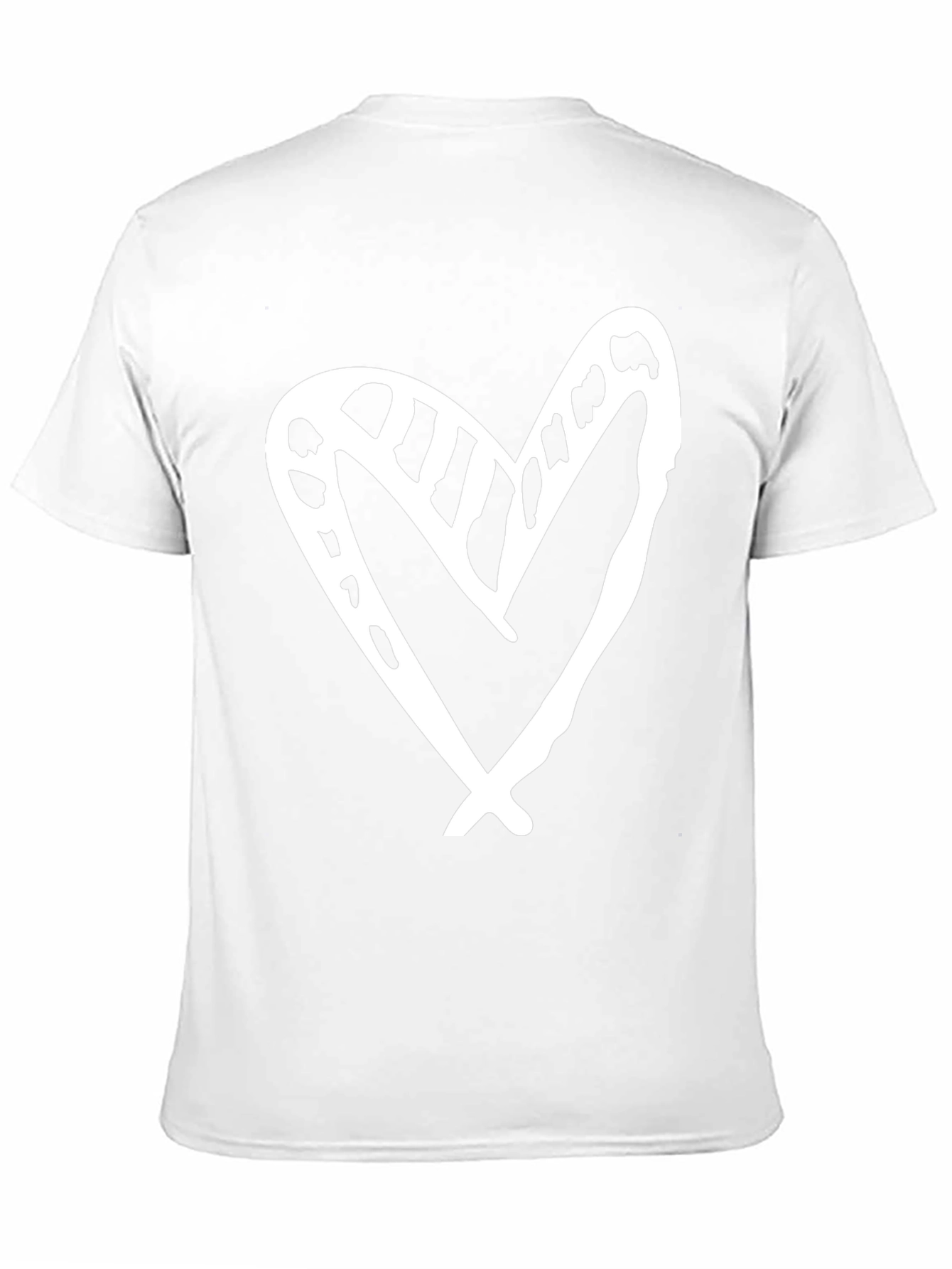 Heart Graphic Black Casual T-Shirt
