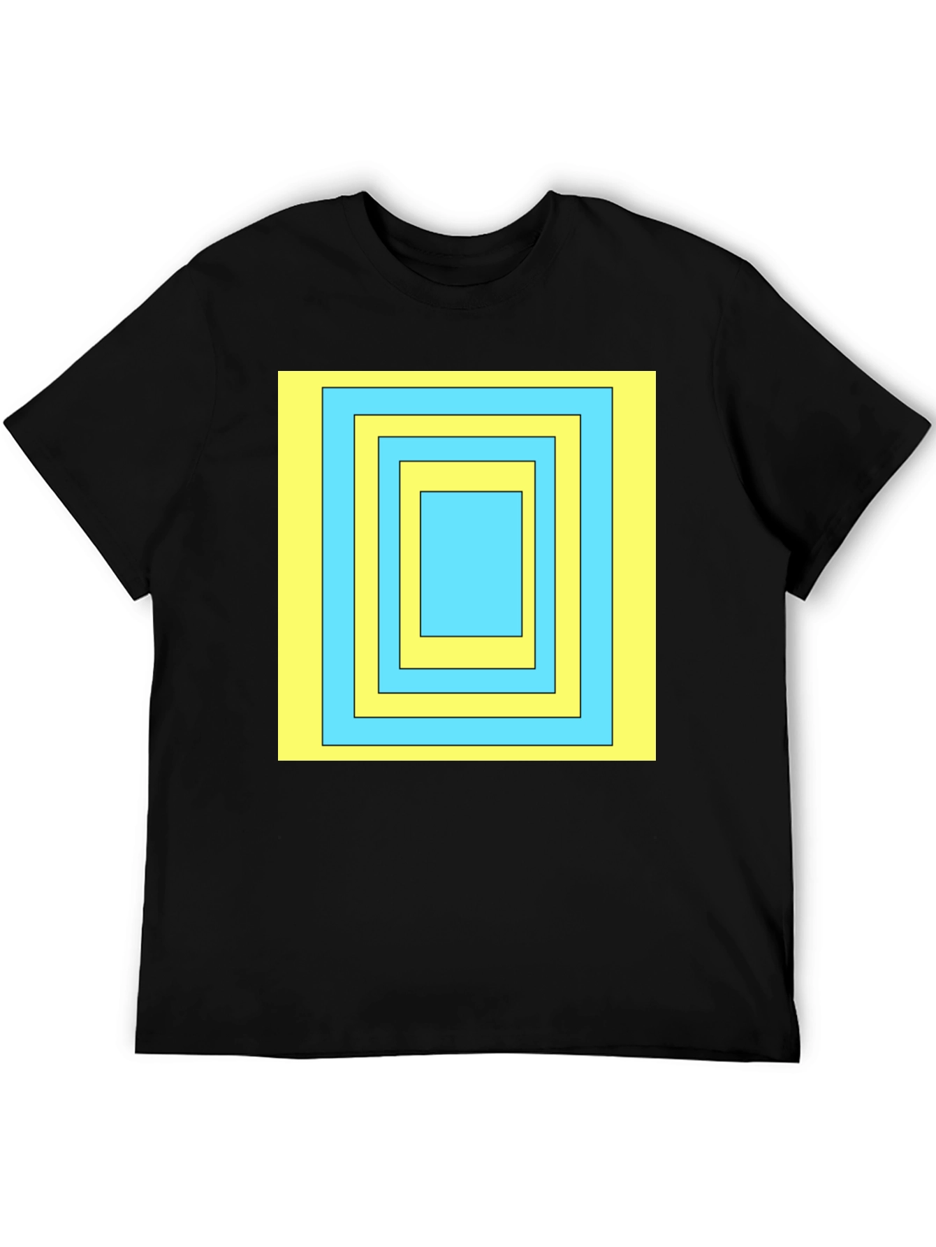 Geometric Square T-Shirt - Modern Style