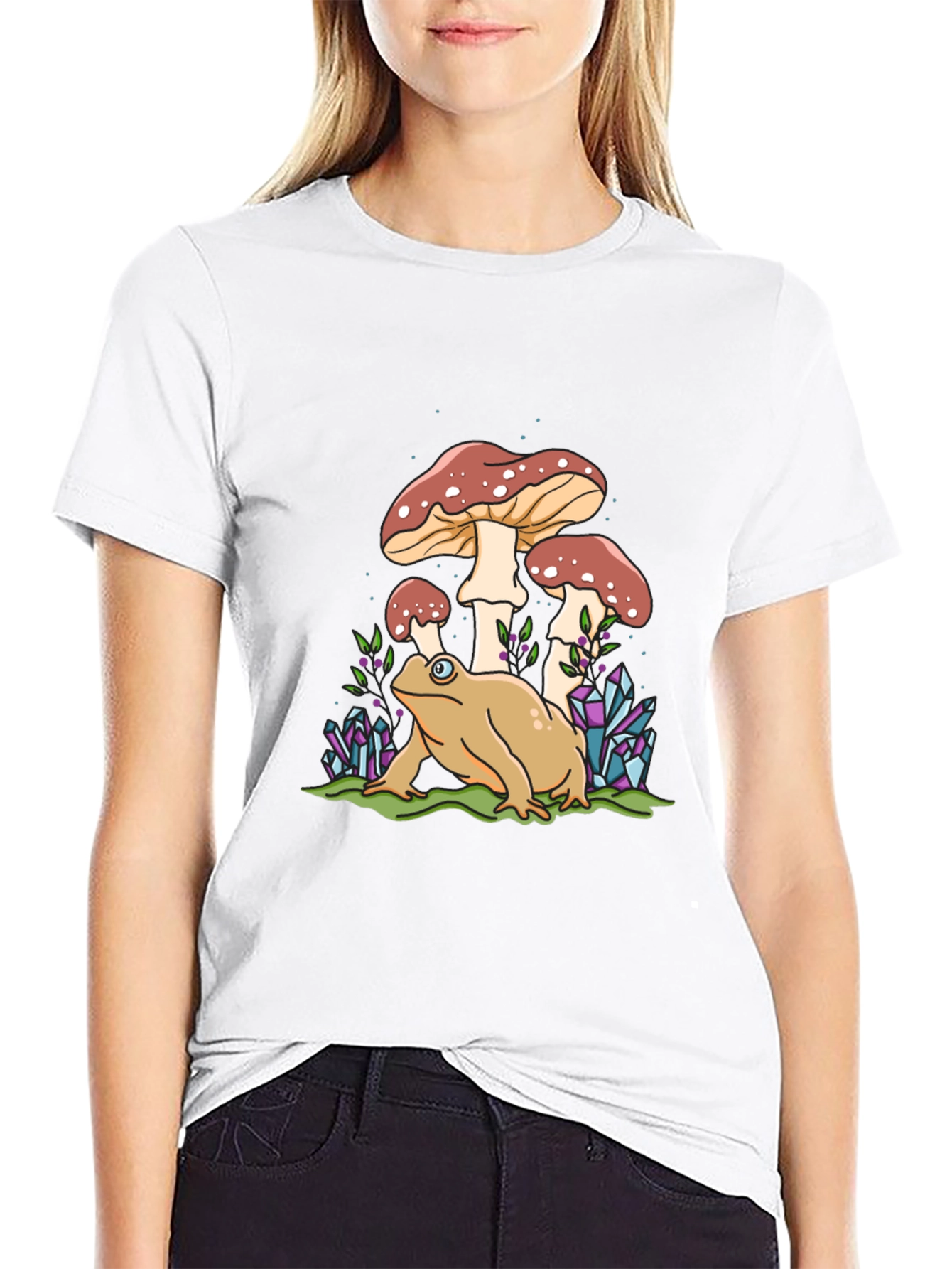 Frog & Mushroom Graphic Tee - Unisex