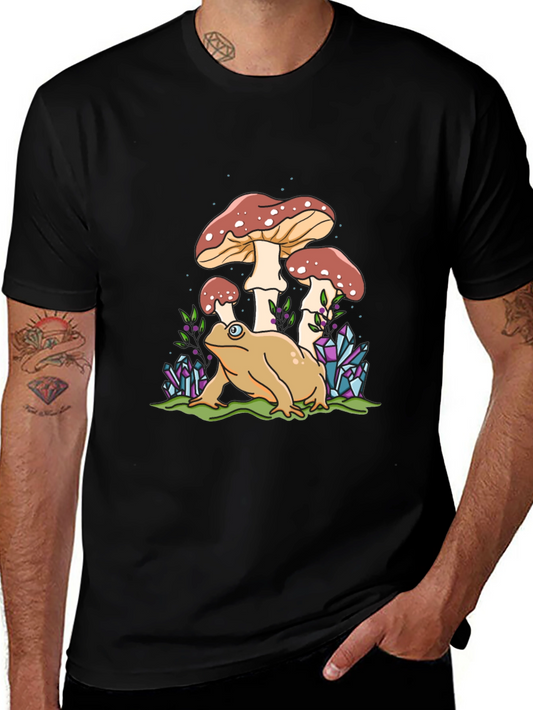 Frog & Mushroom Graphic Tee - Unisex