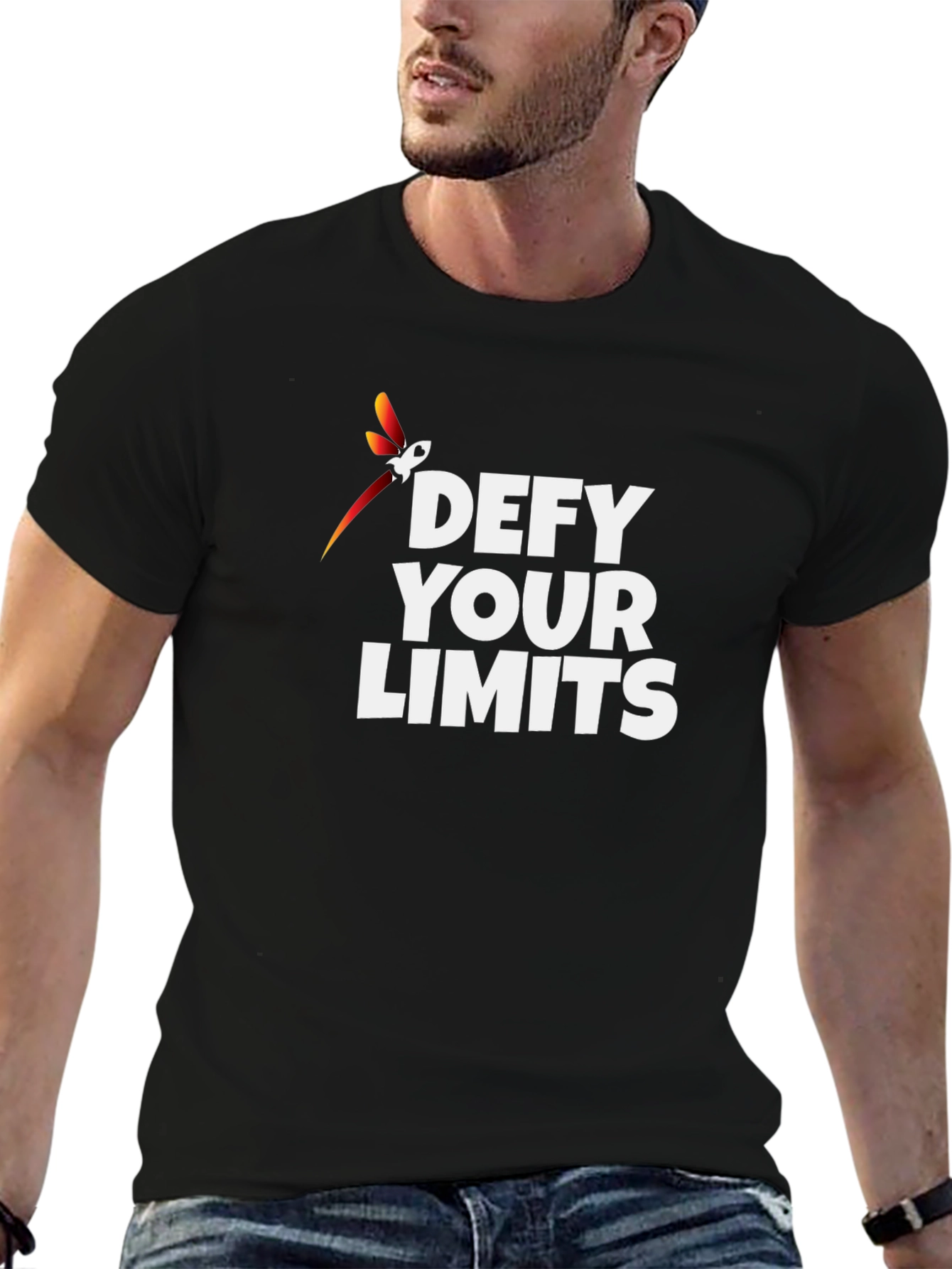 Defy Your Limits Graphic Tee - Black