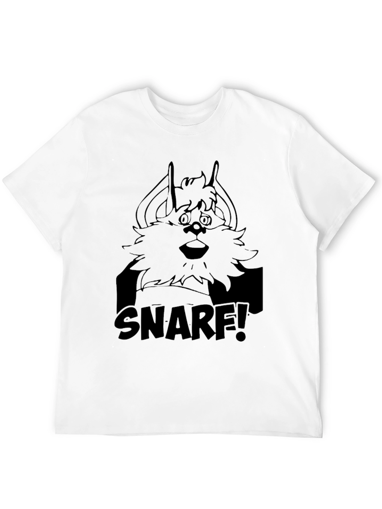 Snarf! Black Cartoon T-Shirt