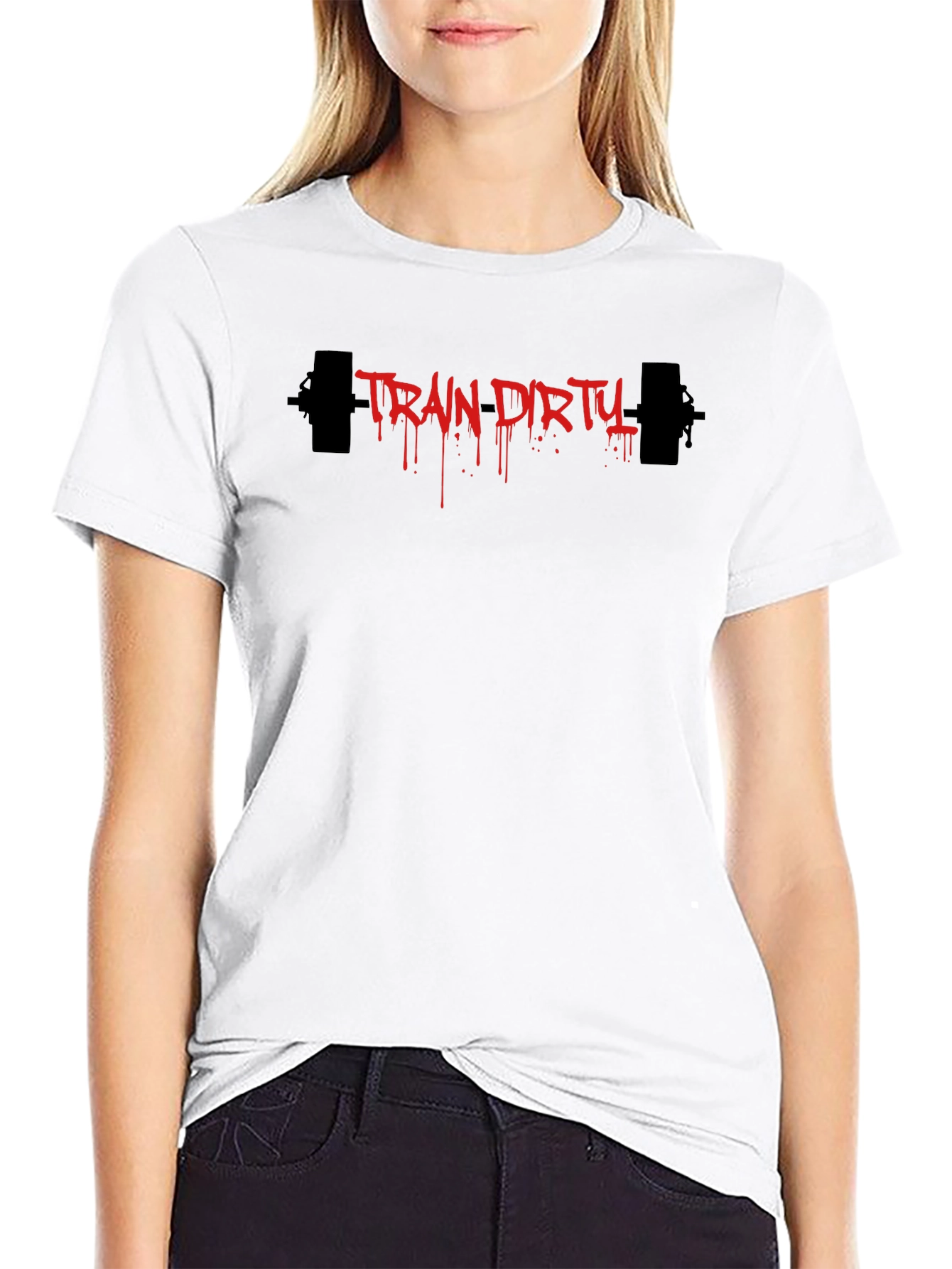 Train Dirty Graphic Tee - Black