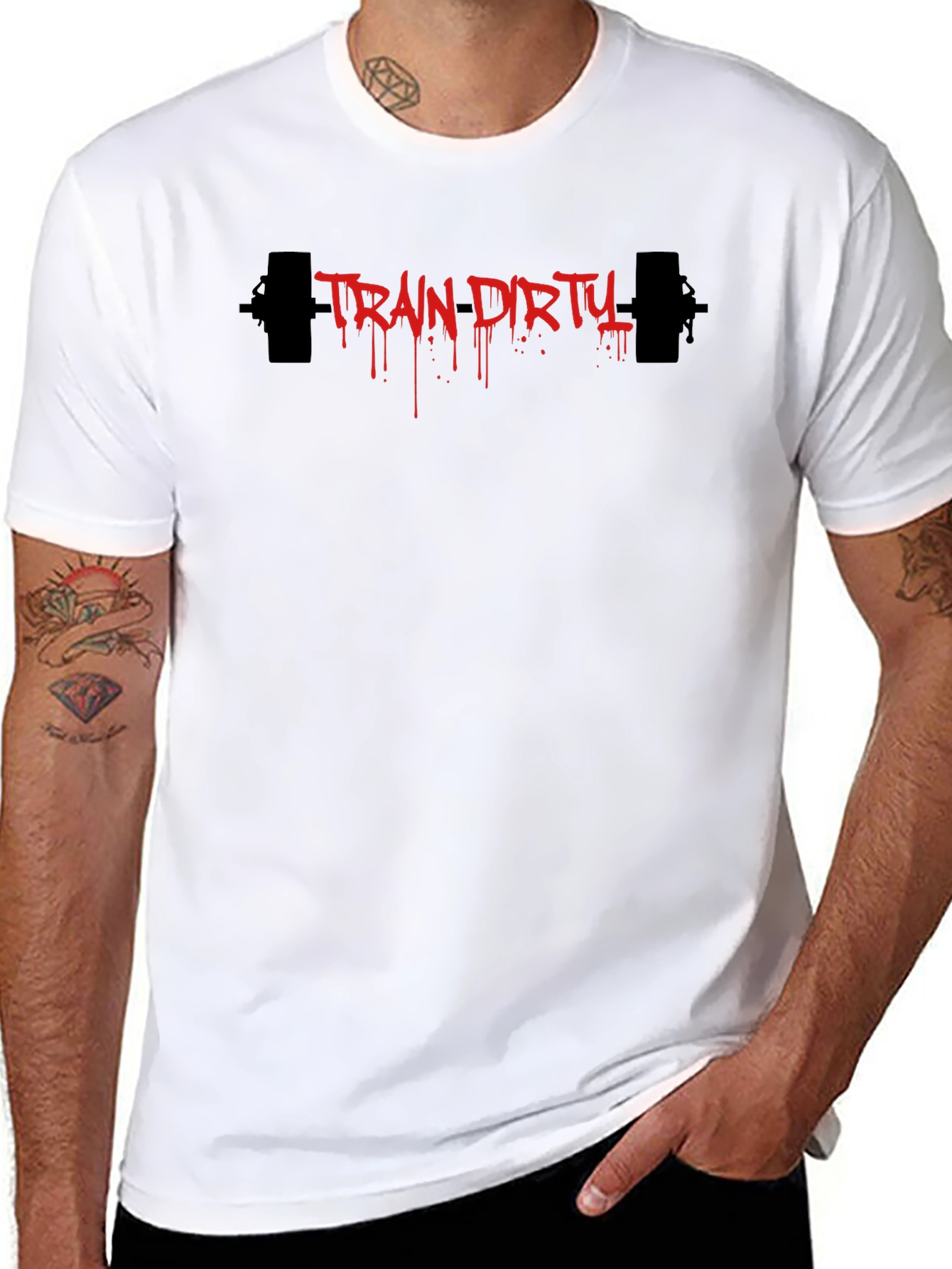 Train Dirty Graphic Tee - Black