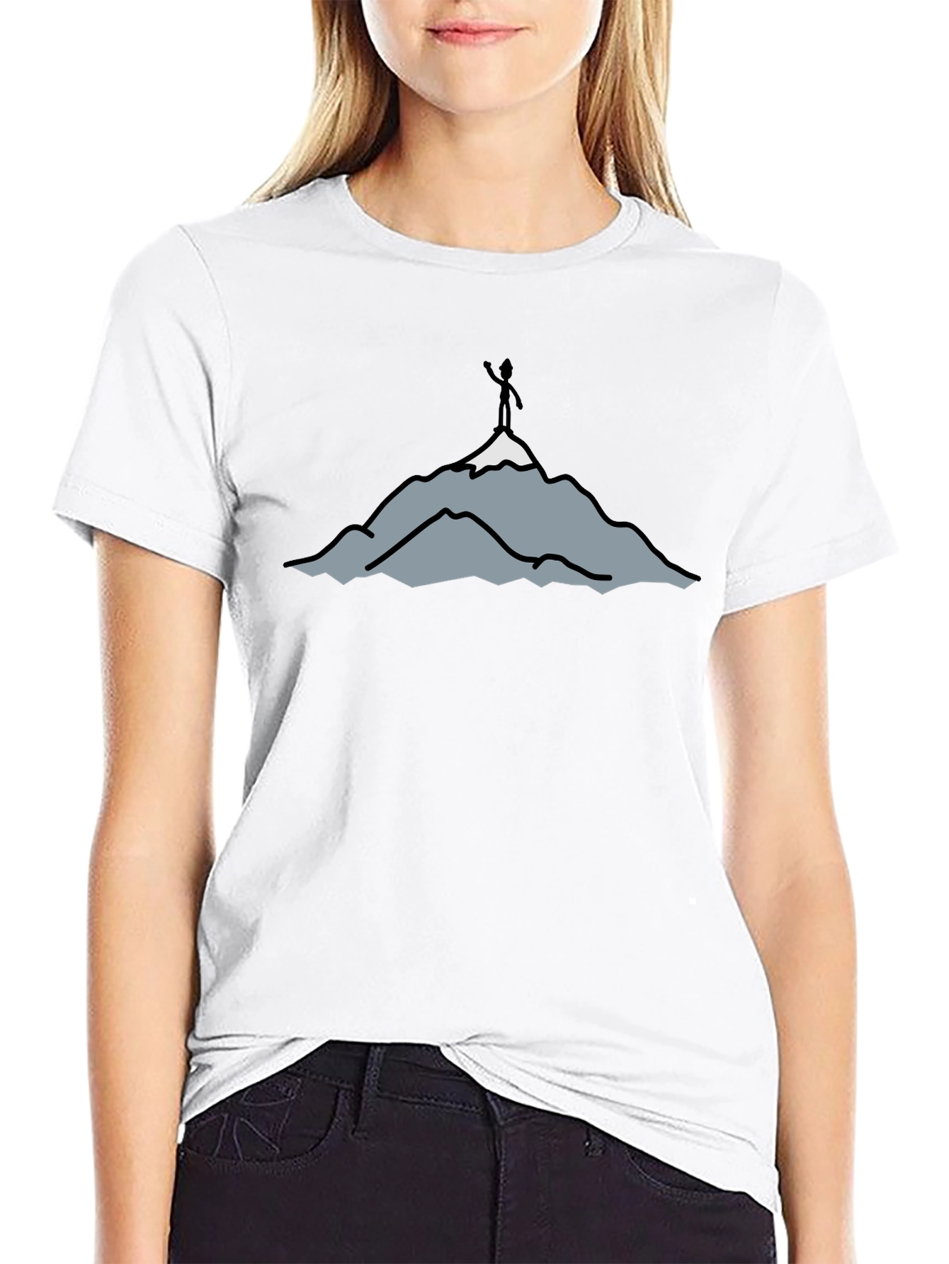 Mountain Top T-Shirt - Conquer Your Goals