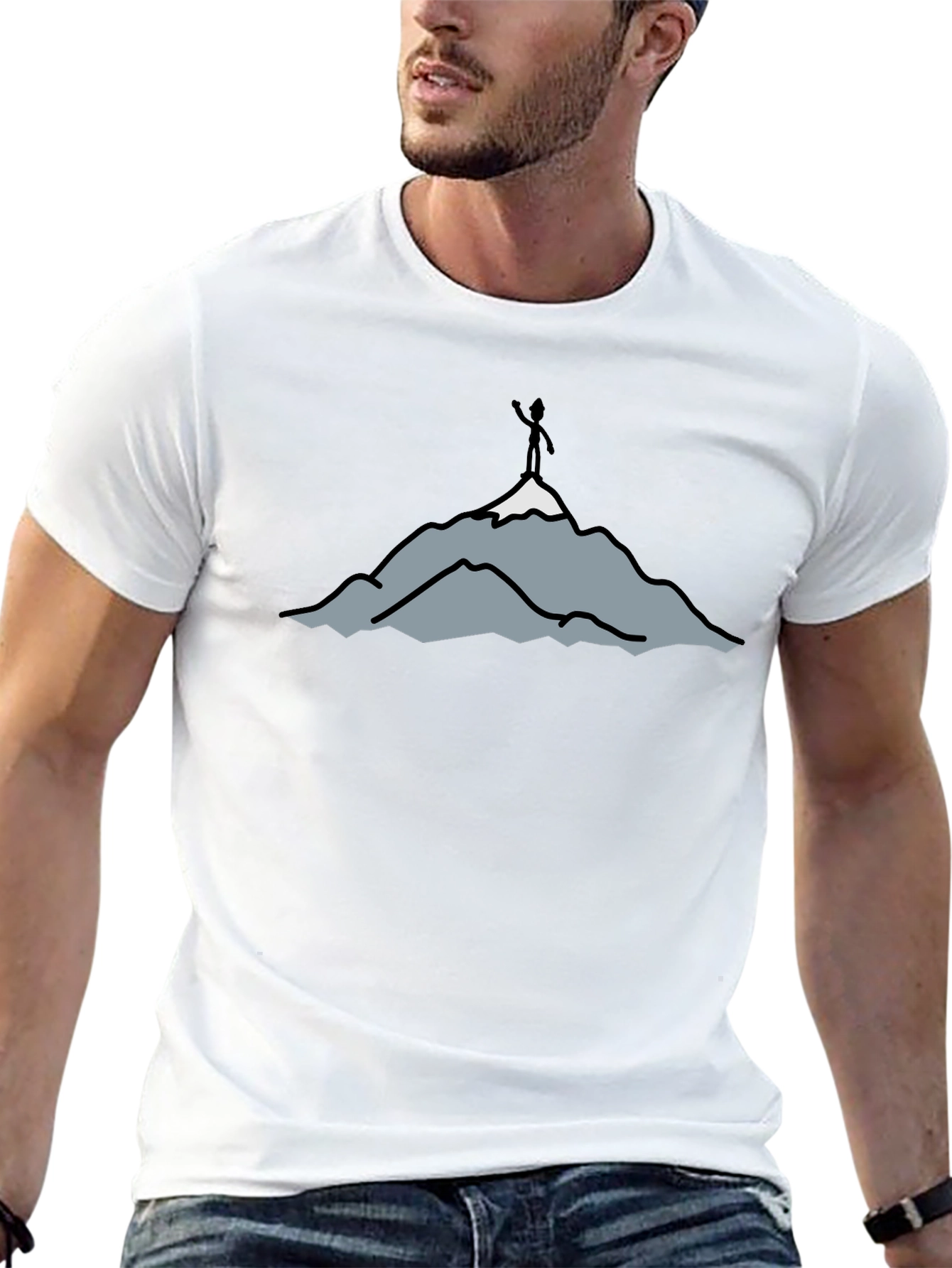 Mountain Top T-Shirt - Conquer Your Goals