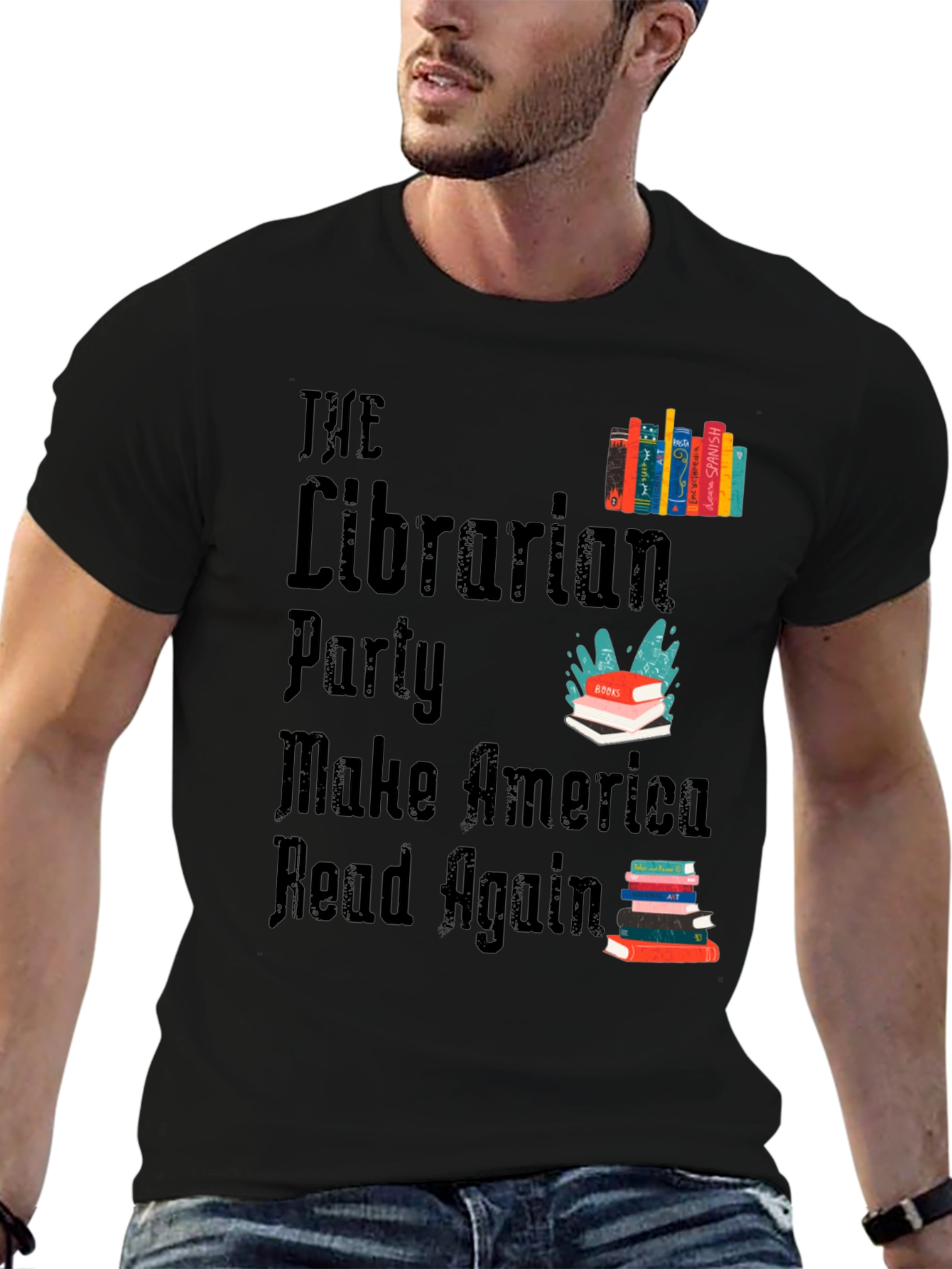 The Librarian Party T-Shirt - Make America Read Again