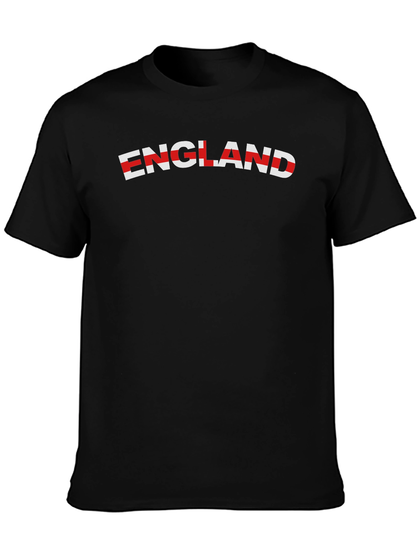 England Flag T-Shirt - Black Graphic Tee