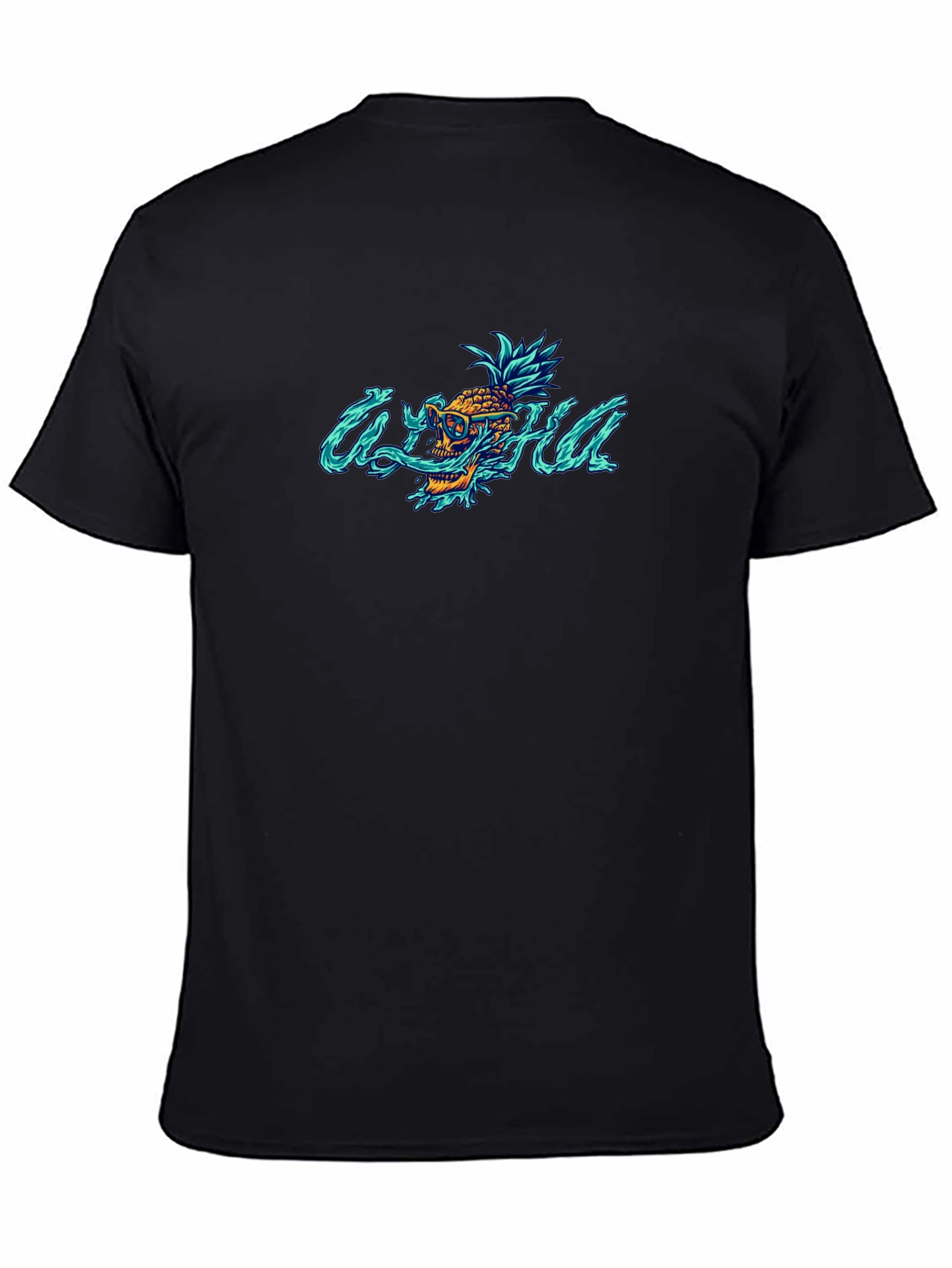 Aloha Skull Pineapple Graphic T-Shirt