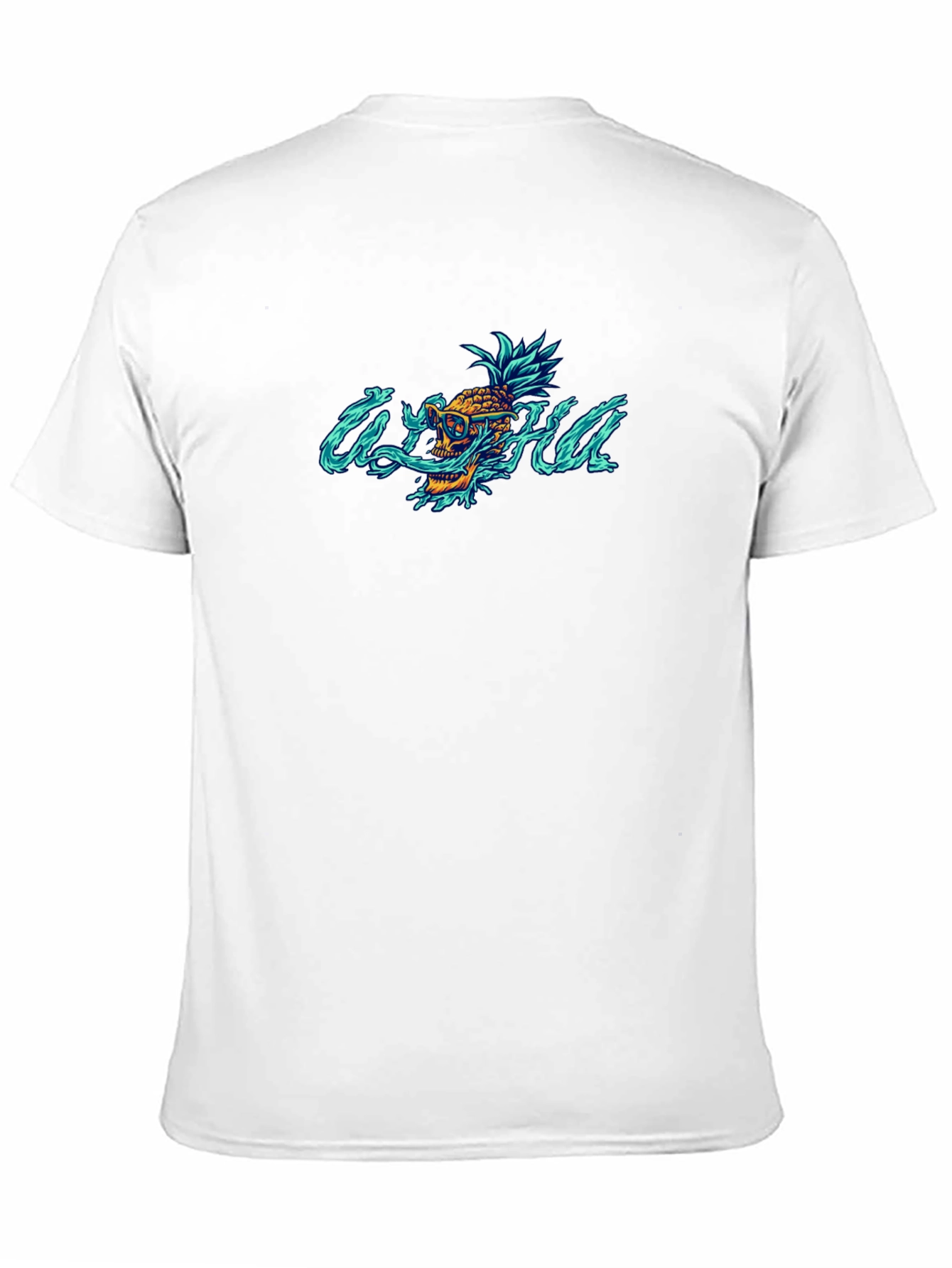 Aloha Skull Pineapple Graphic T-Shirt