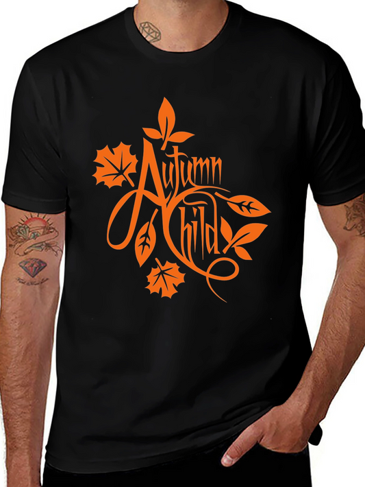 Autumn Child Black Graphic Tee