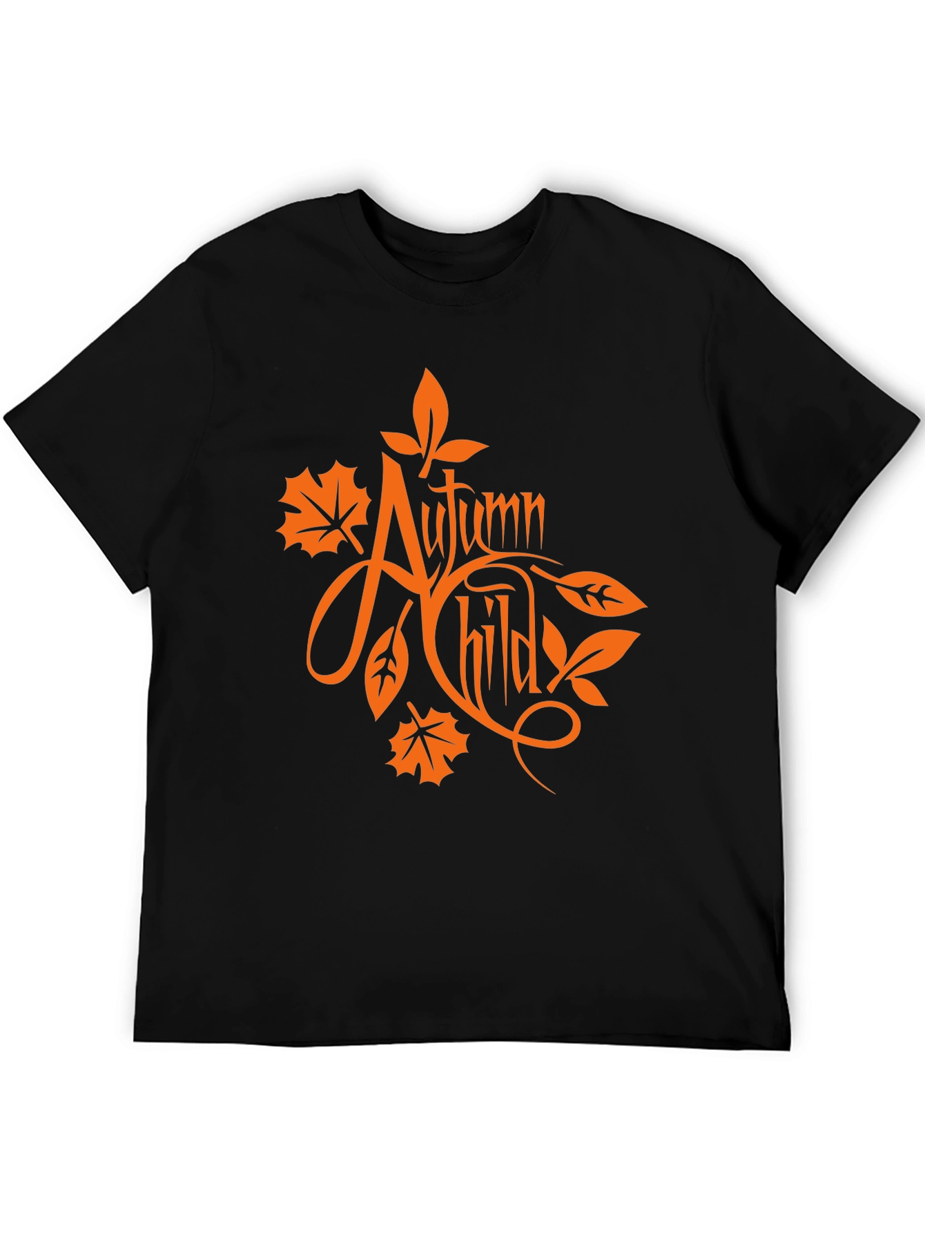 Autumn Child Black Graphic Tee