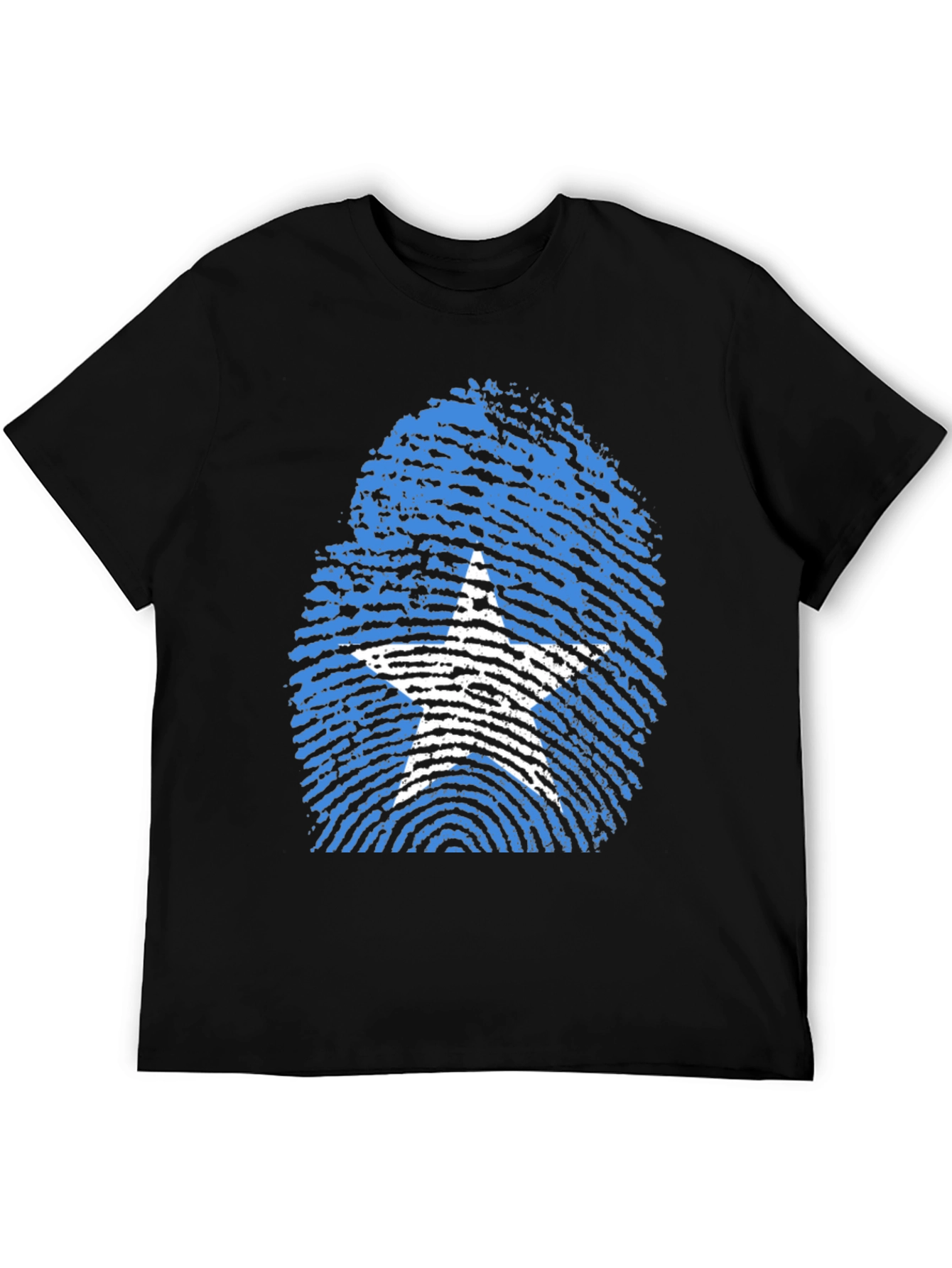 Somalia Flag Fingerprint T-Shirt
