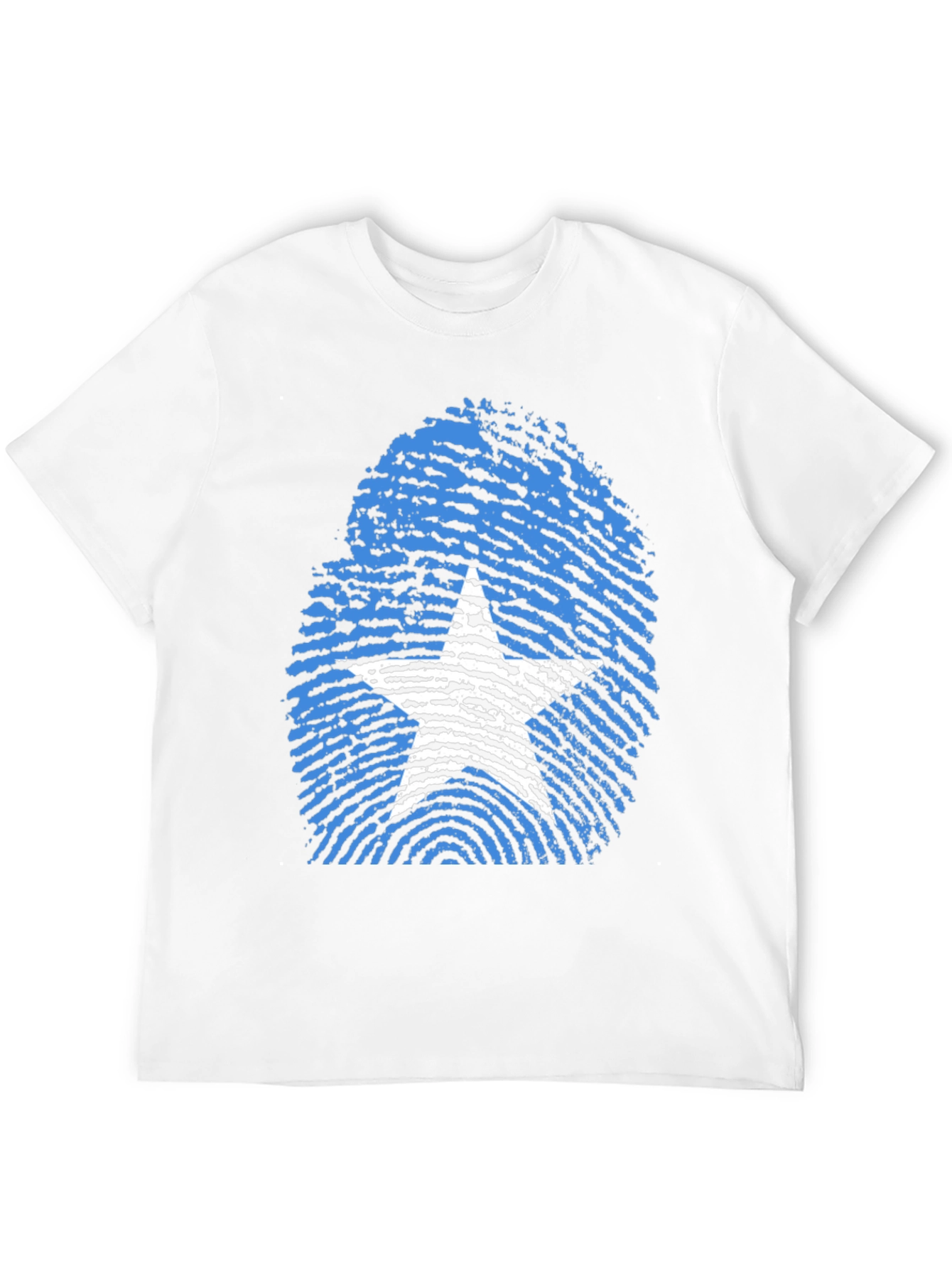 Somalia Flag Fingerprint T-Shirt